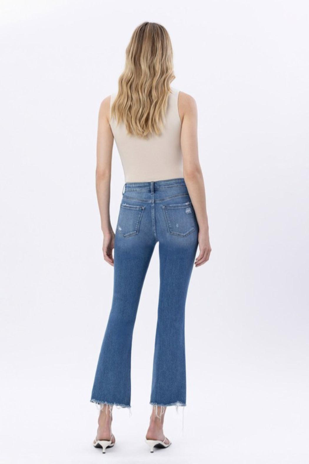 High Rise Kick Flare Jeans Product Image