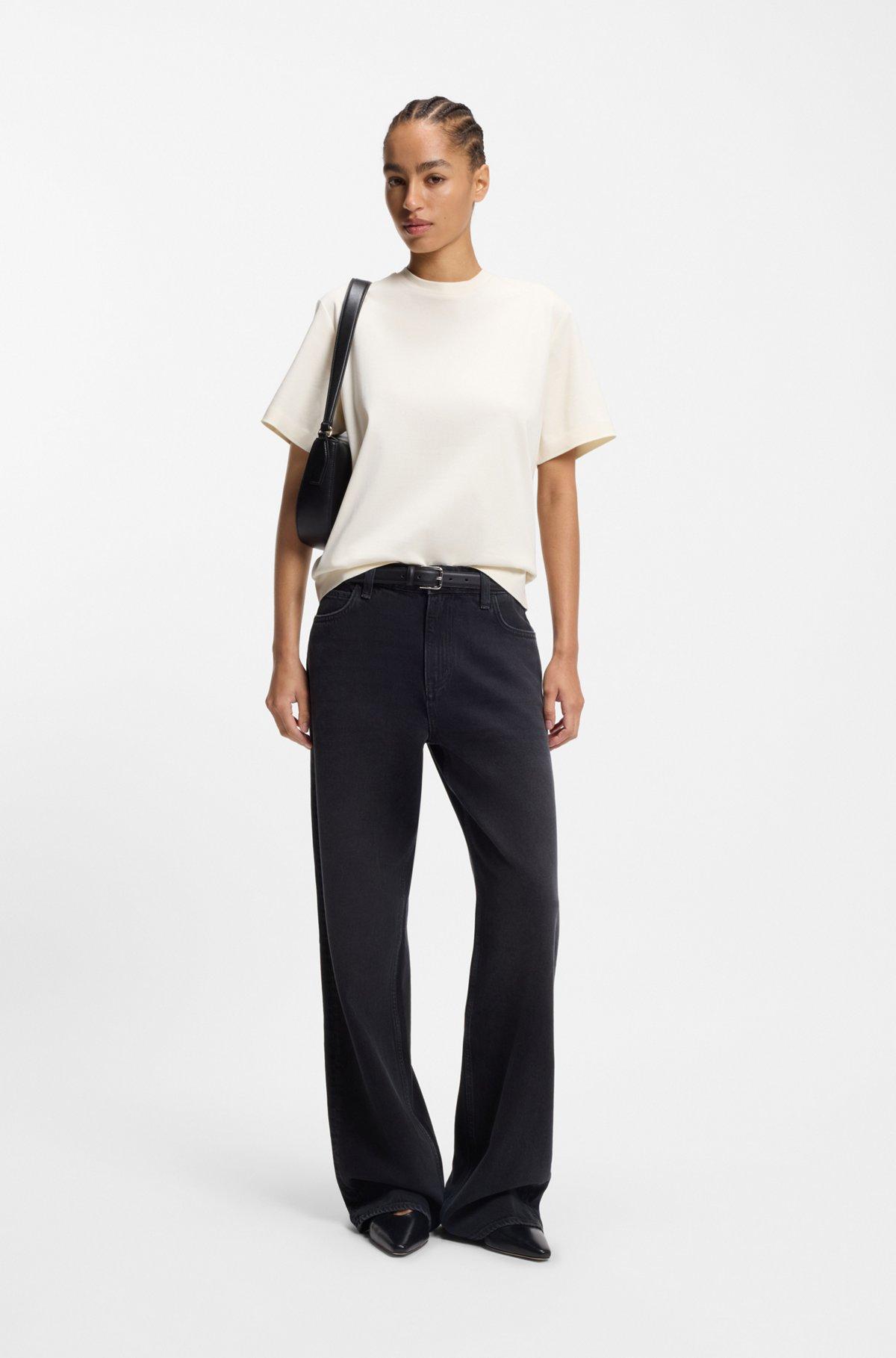 Relaxed-fit T-shirt in mercerized cotton Product Image