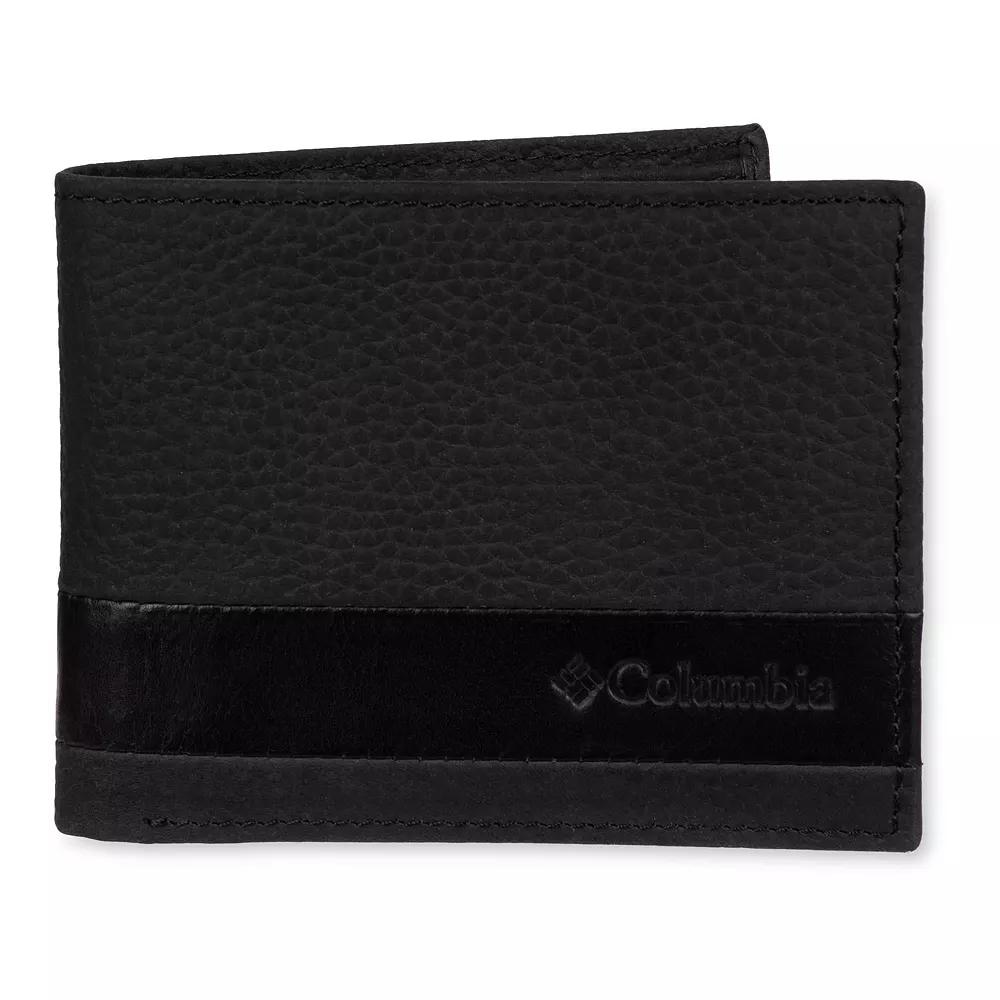 Men's Columbia RFID-Blocking Bifold Traveler Wallet, Black Product Image