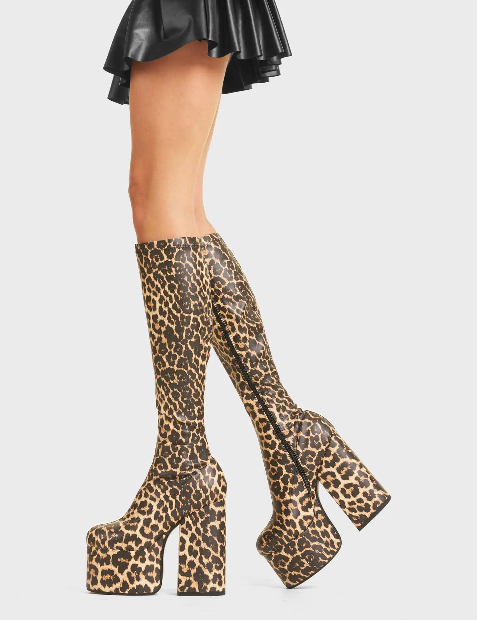 Messenger Platform Knee High Boots Product Image