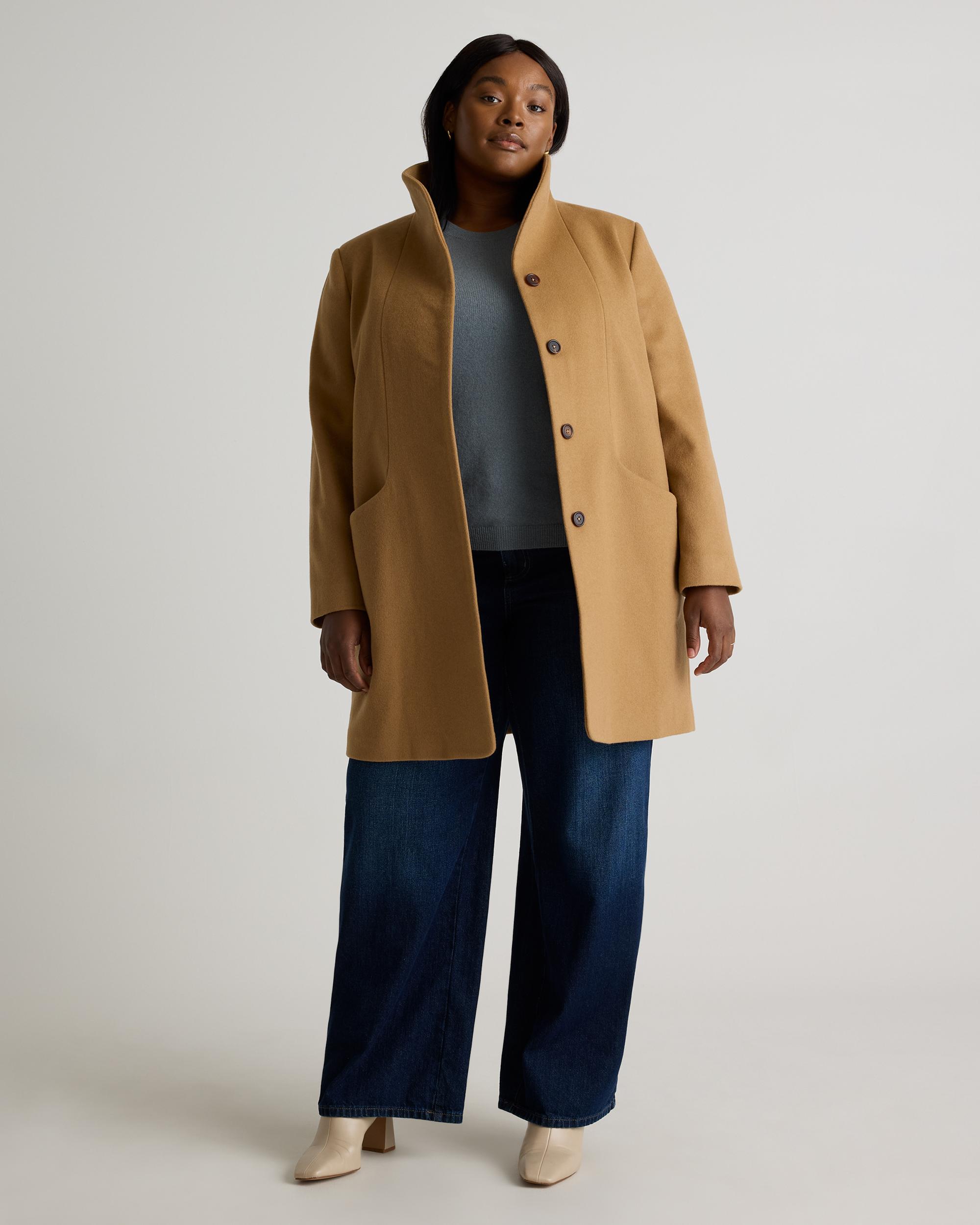 Quince | Women's Italian Wool Cocoon Coat Wool/Nylon Product Image