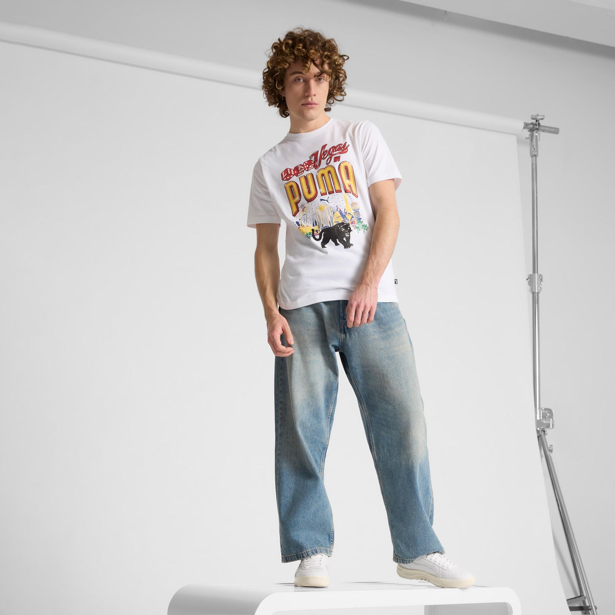 PUMA Las Vegas Billboards Men's Graphic T-Shirt Product Image
