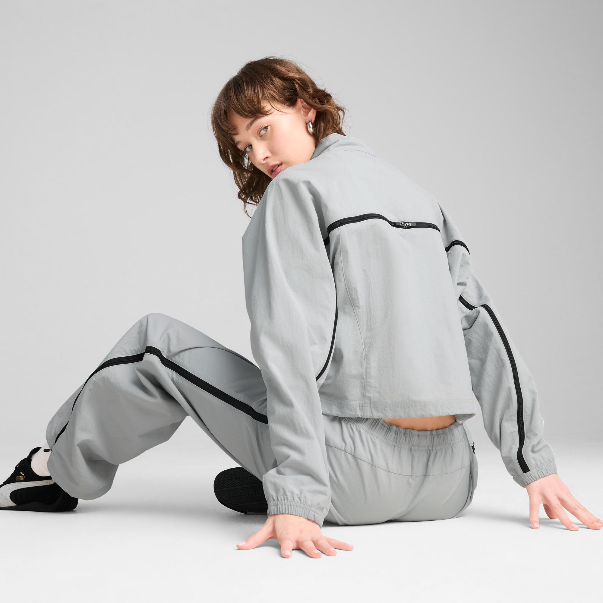 PUMA DARE TO Women's Oversized Full-Zip Woven Jacket Product Image