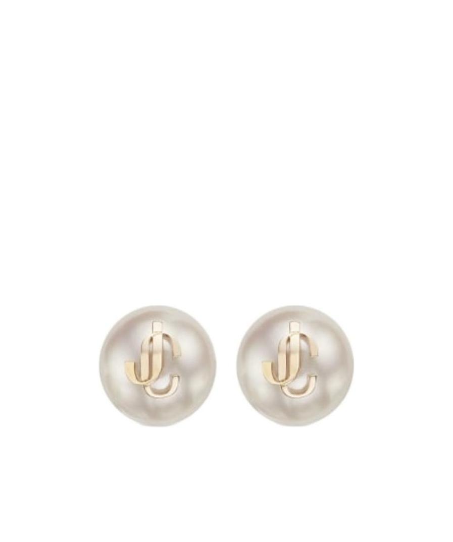 debossed-logo pearl earrings  Product Image