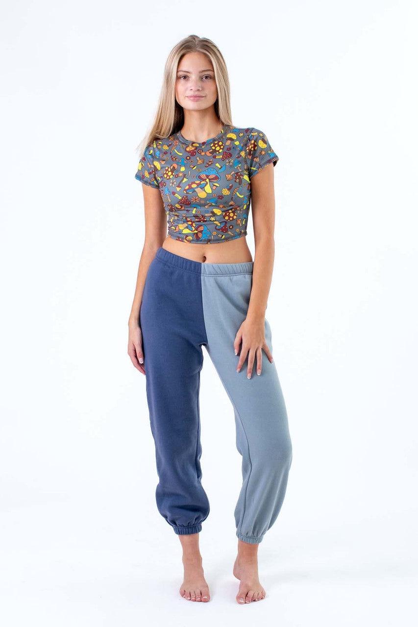 Mushroom Print Crop Tee Product Image