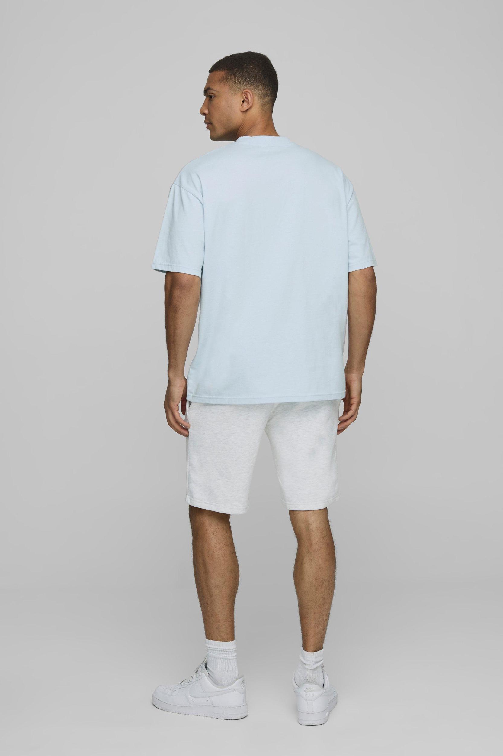 2 Pack Oversized Heavyweight Crew Neck T-Shirts | boohooMAN USA Product Image