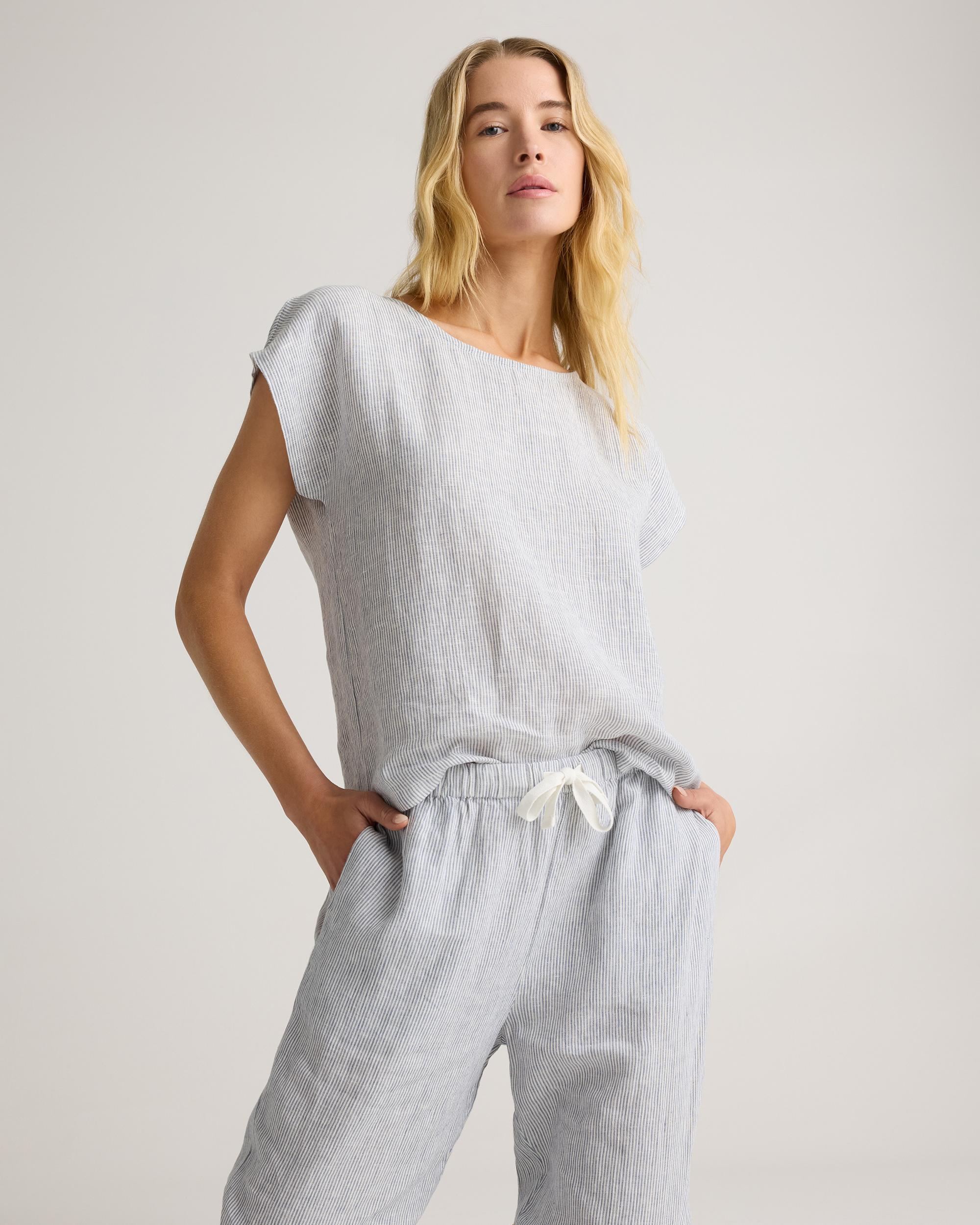 Quince | Women's 100% European Linen Pajama Set Product Image