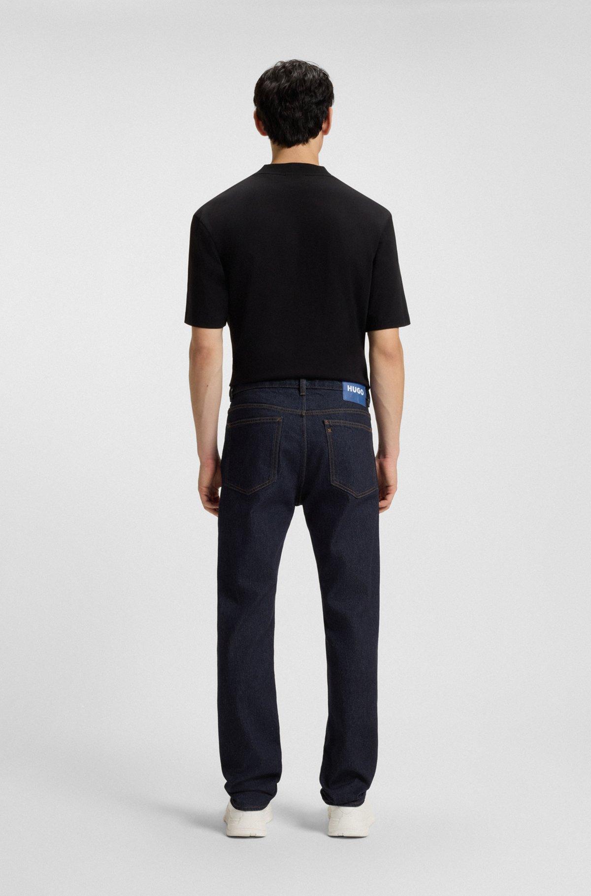 Dark-blue slim-fit jeans in stretch denim Product Image