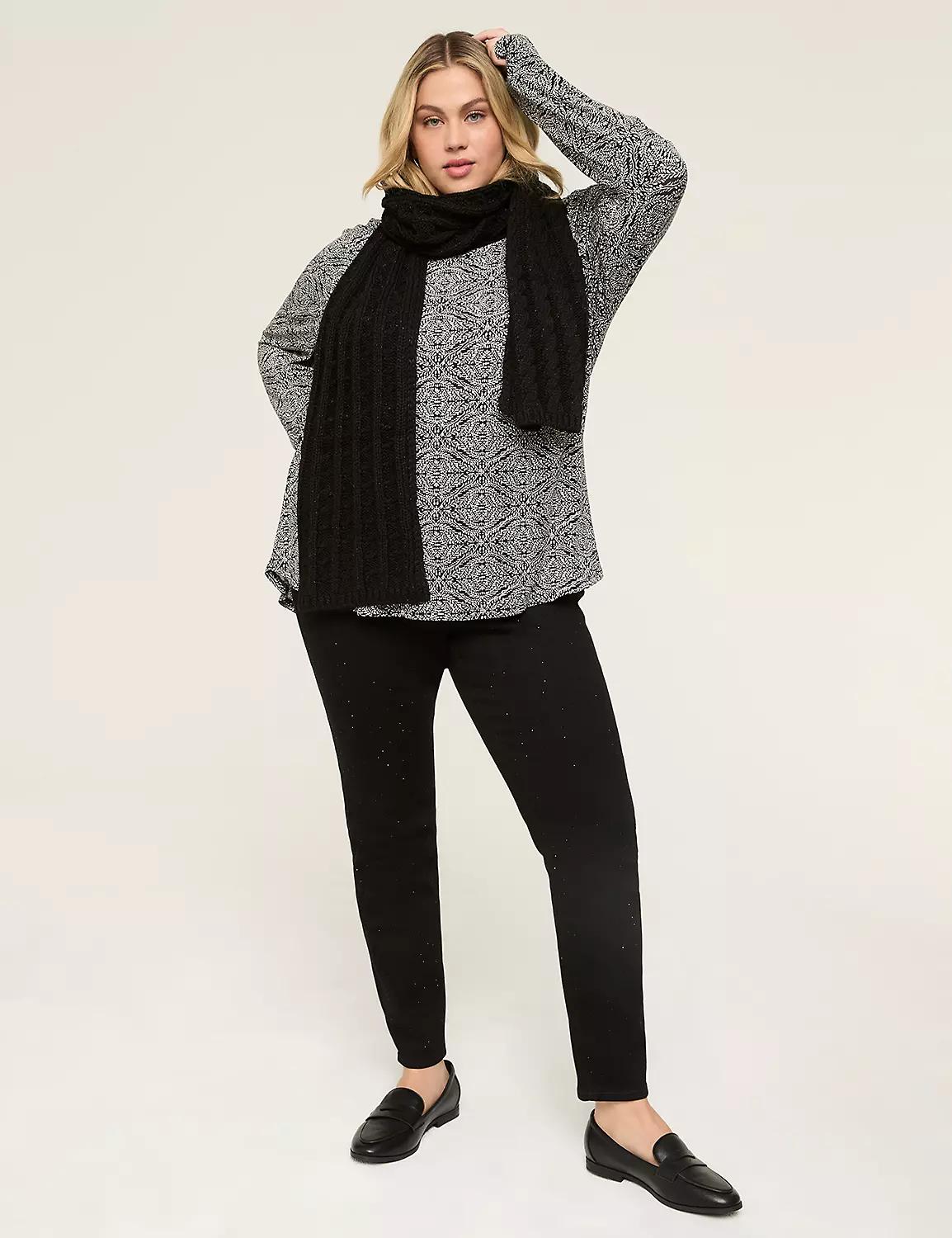 The Long-Sleeve Curved-Hem Tee Product Image