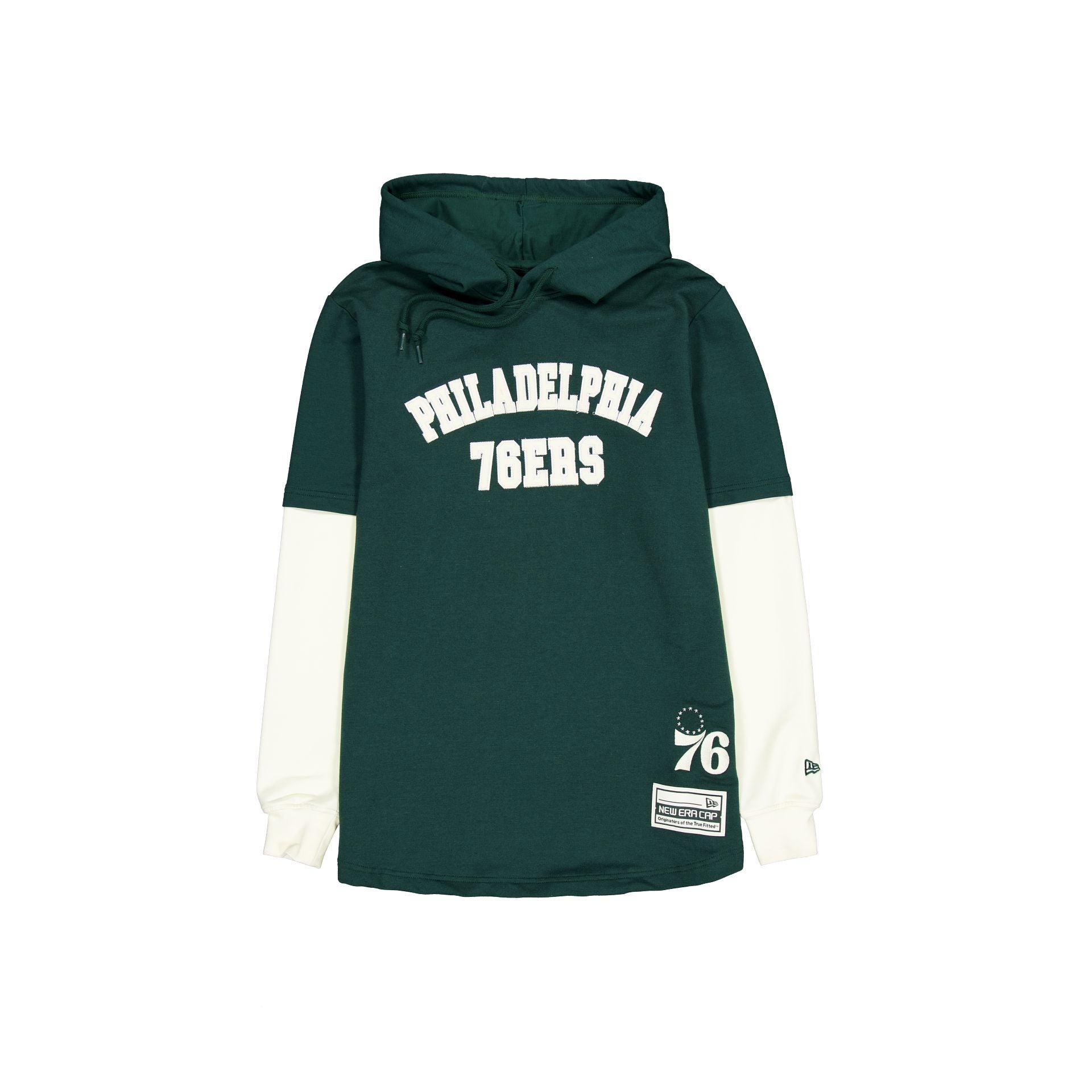Philadelphia Eagles Dark Green Logo Select Hooded T-Shirt Male Product Image
