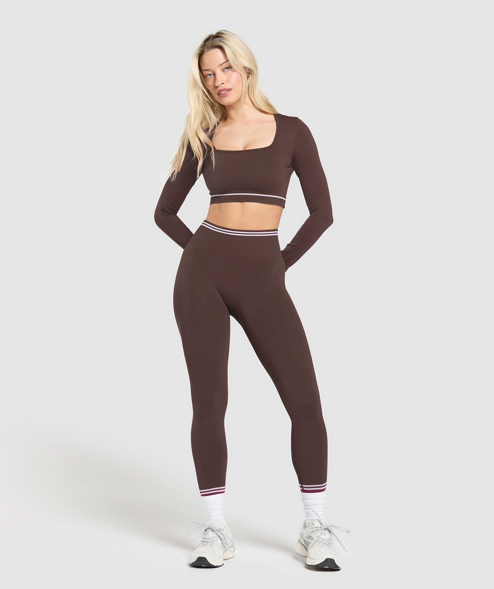 Contrast Seamless Crop Top Product Image
