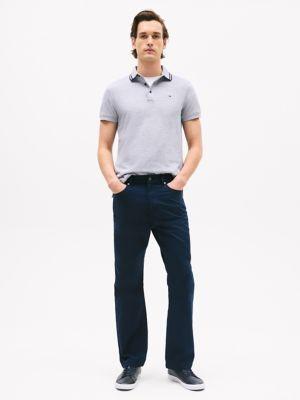 Slim Fit Heathered Polo Product Image