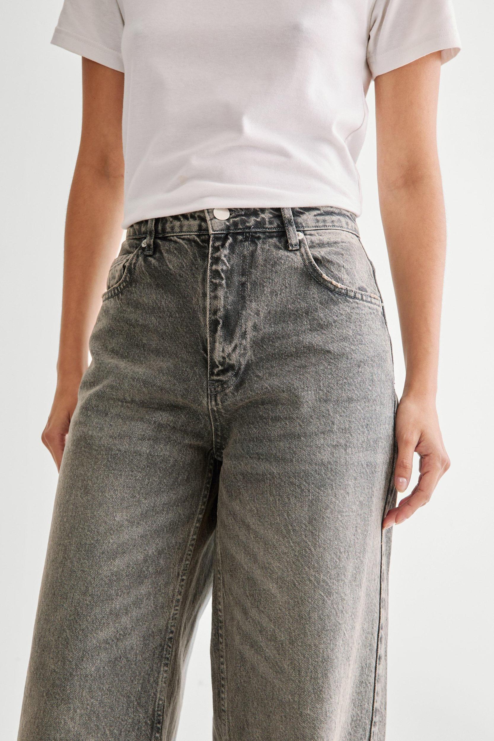 Washed Denim Wide Leg Jean Product Image