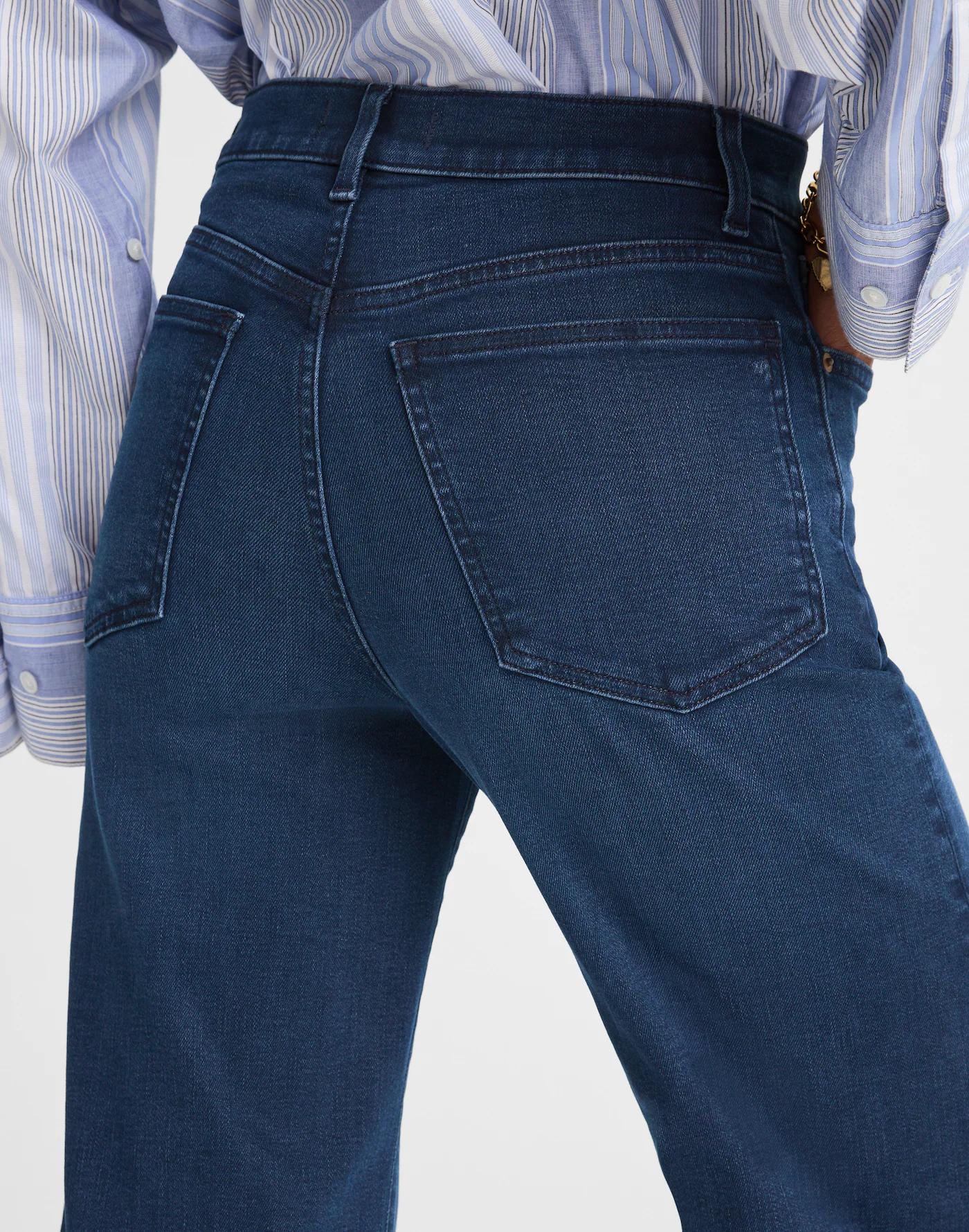 Flared Wide-Leg Crop Jeans Product Image