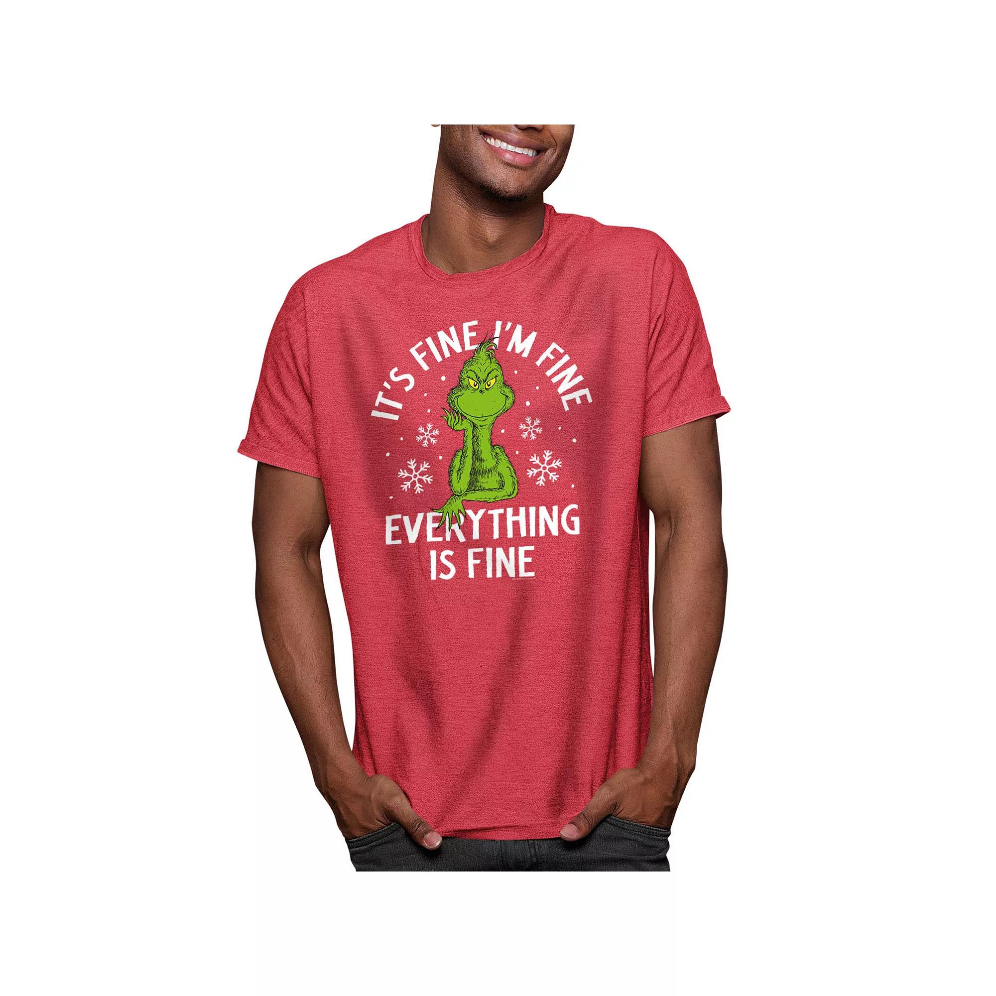Men's Dr. Seuss The Grinch Its Fine Tee,  Product Image