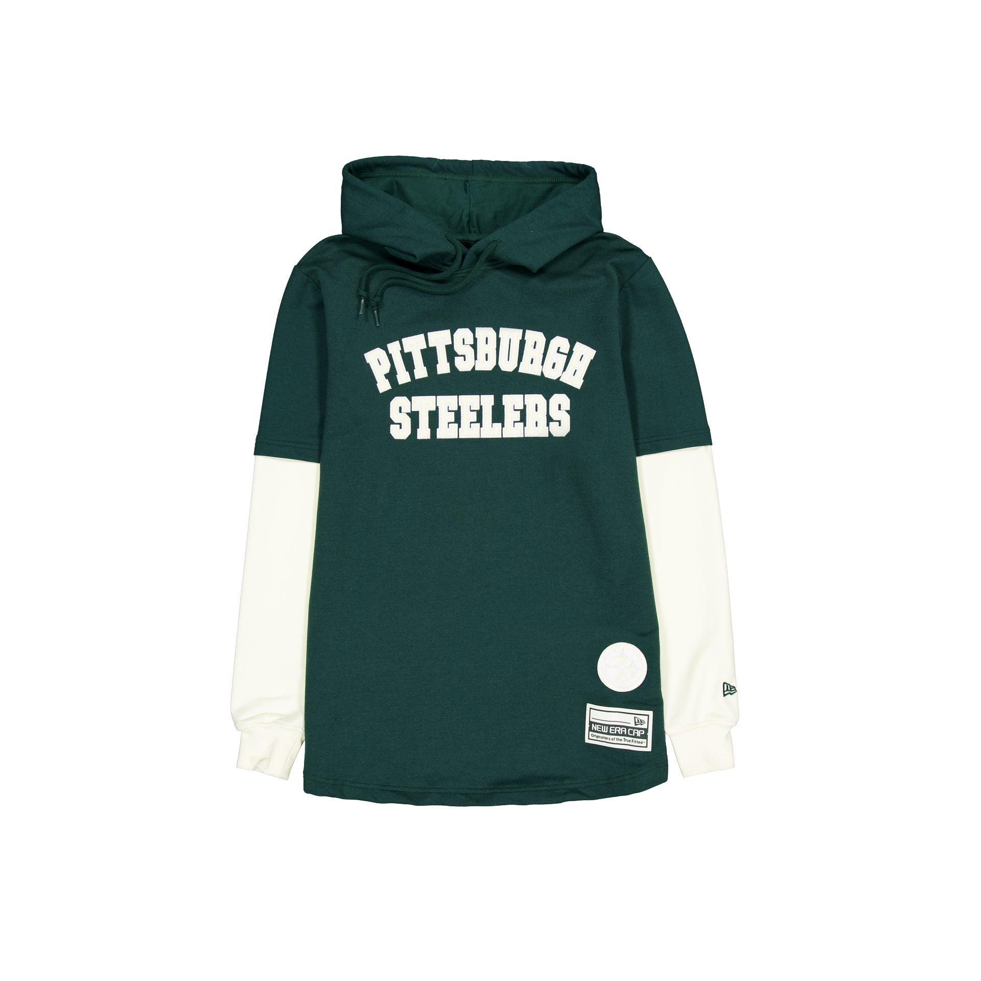 Philadelphia Eagles Dark Green Logo Select Hooded T-Shirt Male Product Image