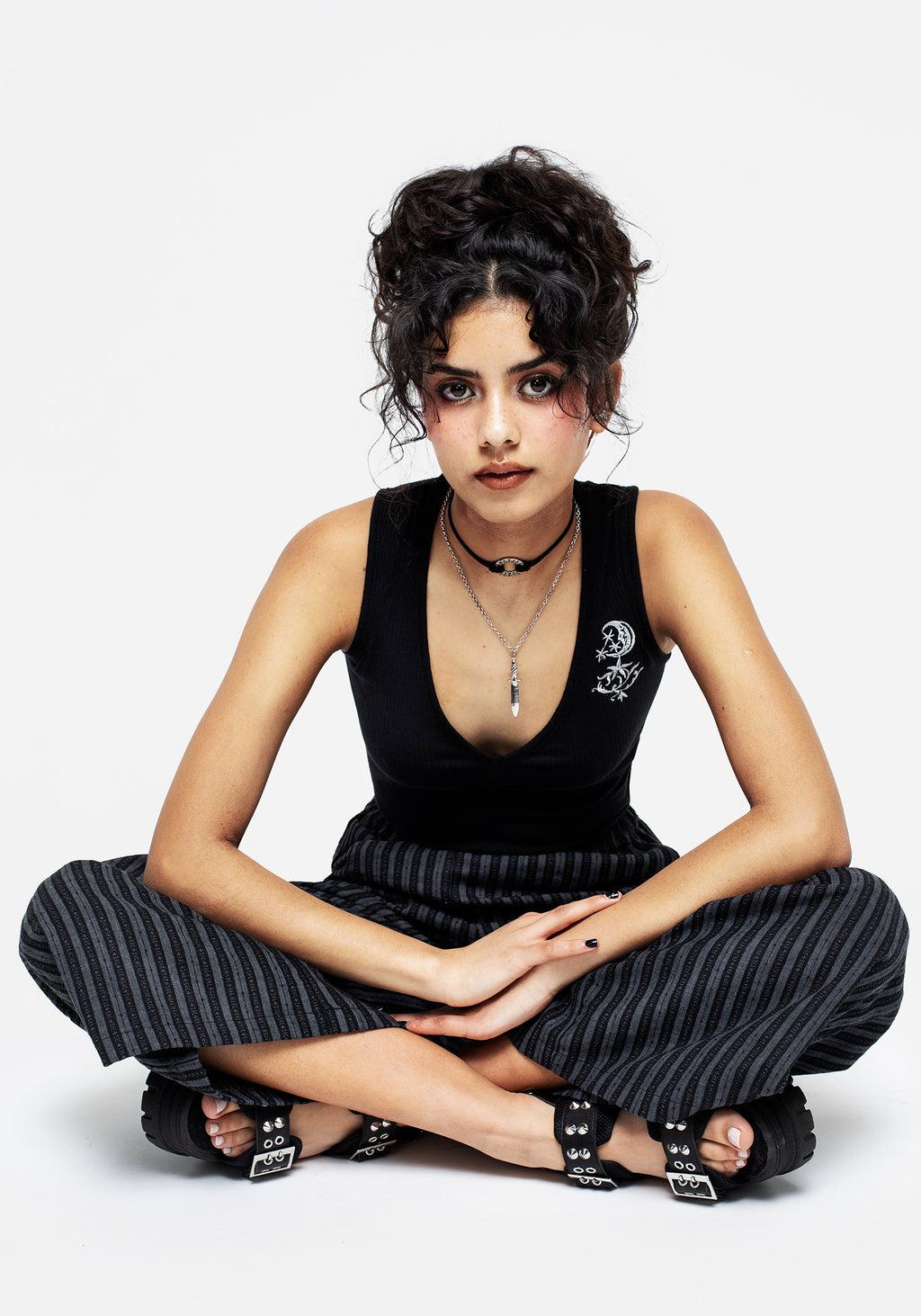 Moonflower V-Neck Vest Top Product Image