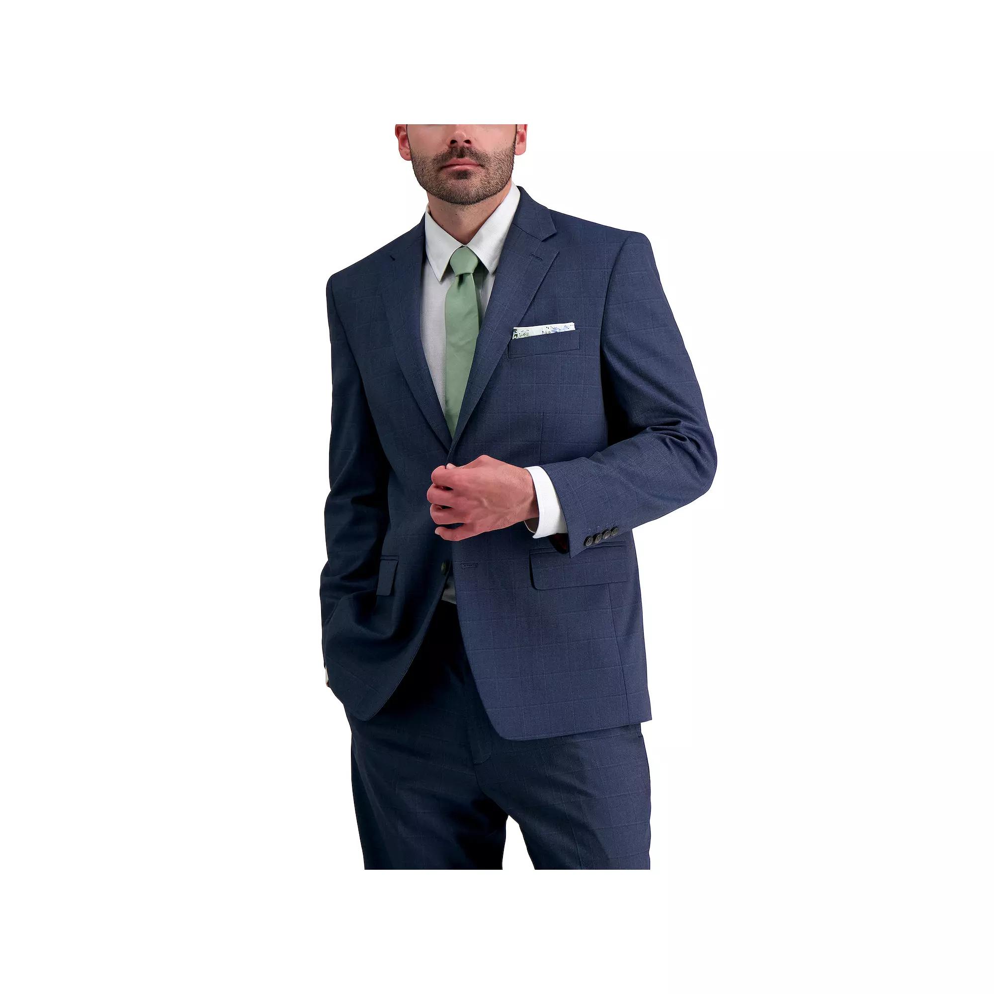 Mens J.M. Haggar Premium Classic-Fit Stretch Suit Jacket Blue Grey Product Image