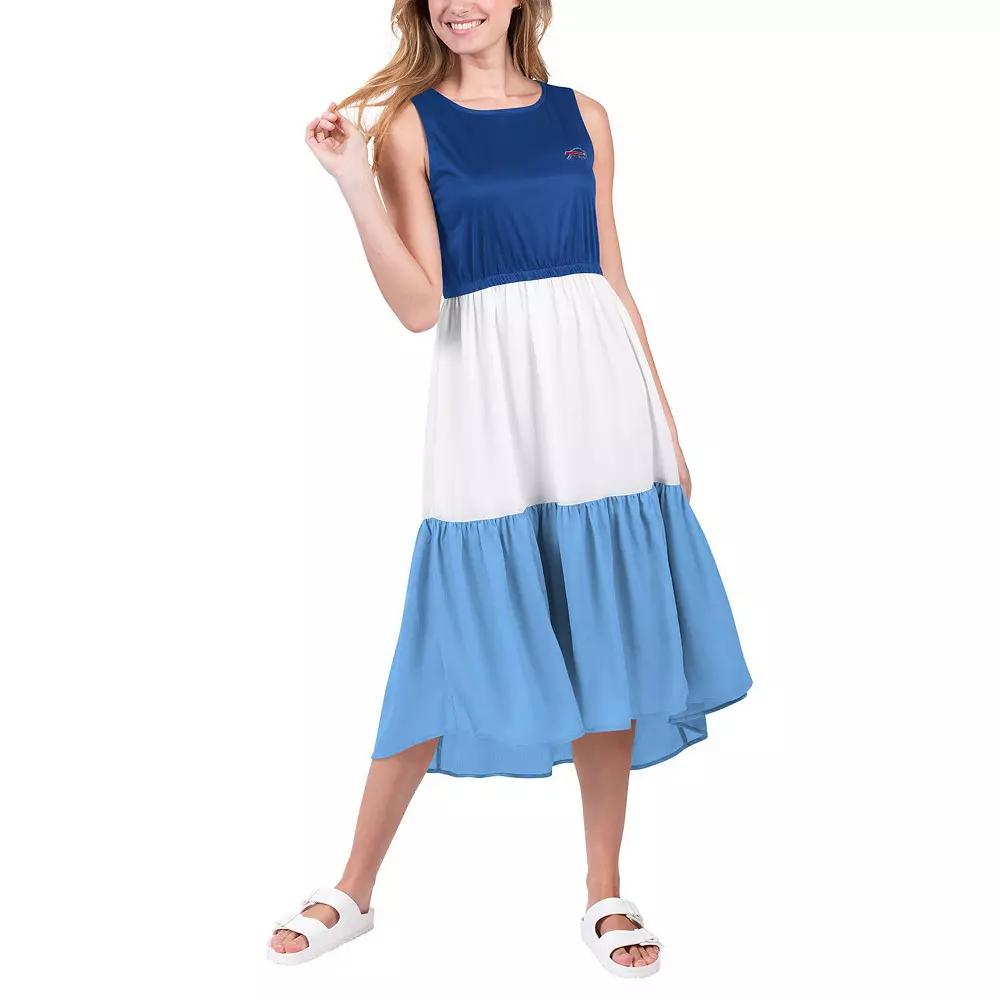 Women's G-III 4Her by Carl Banks Royal/Light Blue Buffalo Bills 12th Inning Colorblock Dress,  Product Image