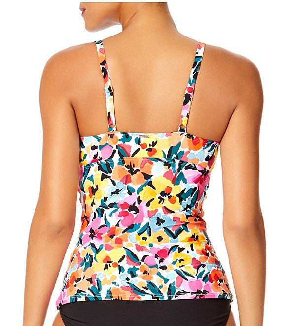 Anne Cole Live In Color Convertible High Waisted Shirred Swim Bottom Product Image