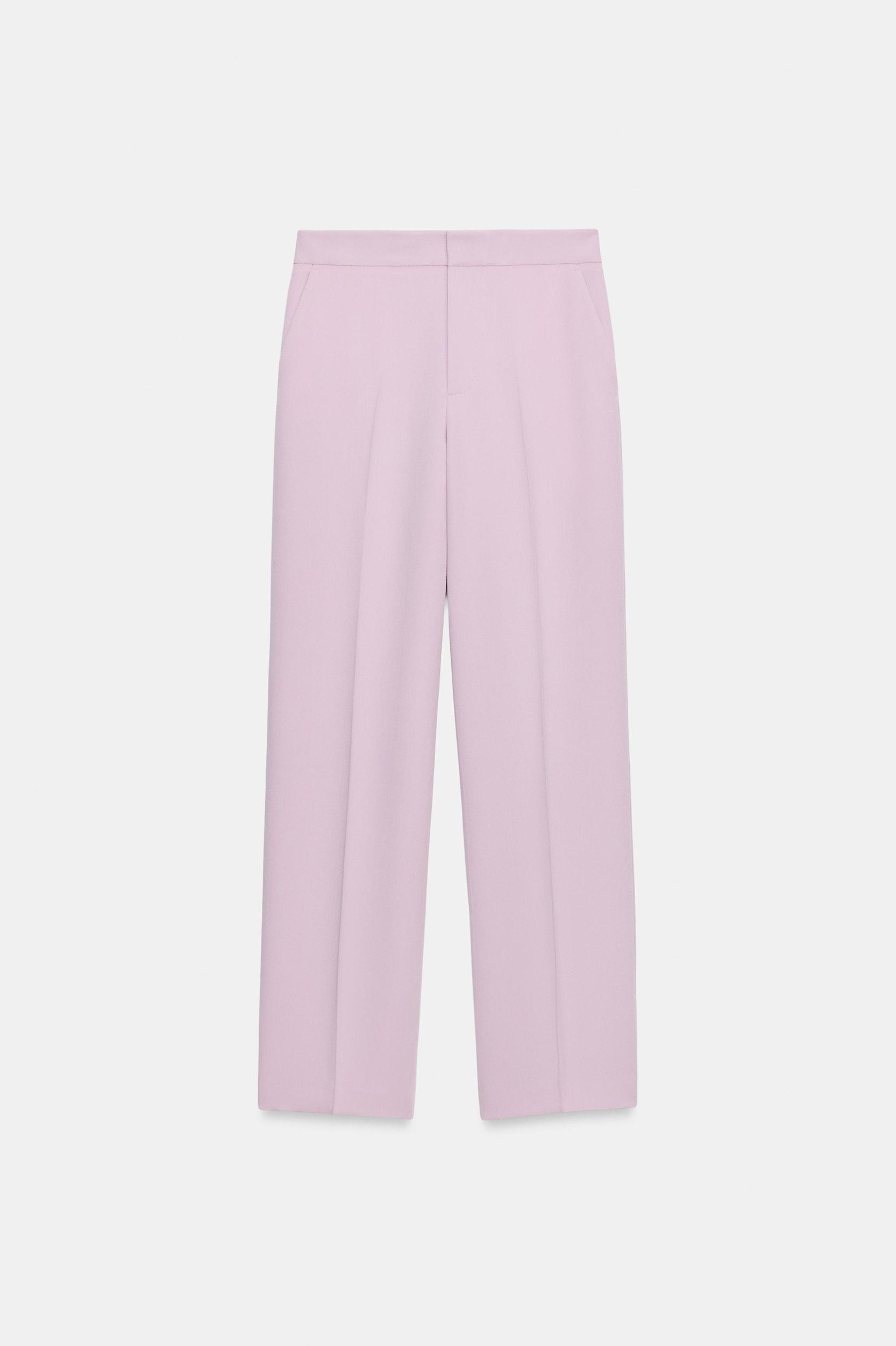 HIGH-WAISTED STRAIGHT LEG PANTS Product Image