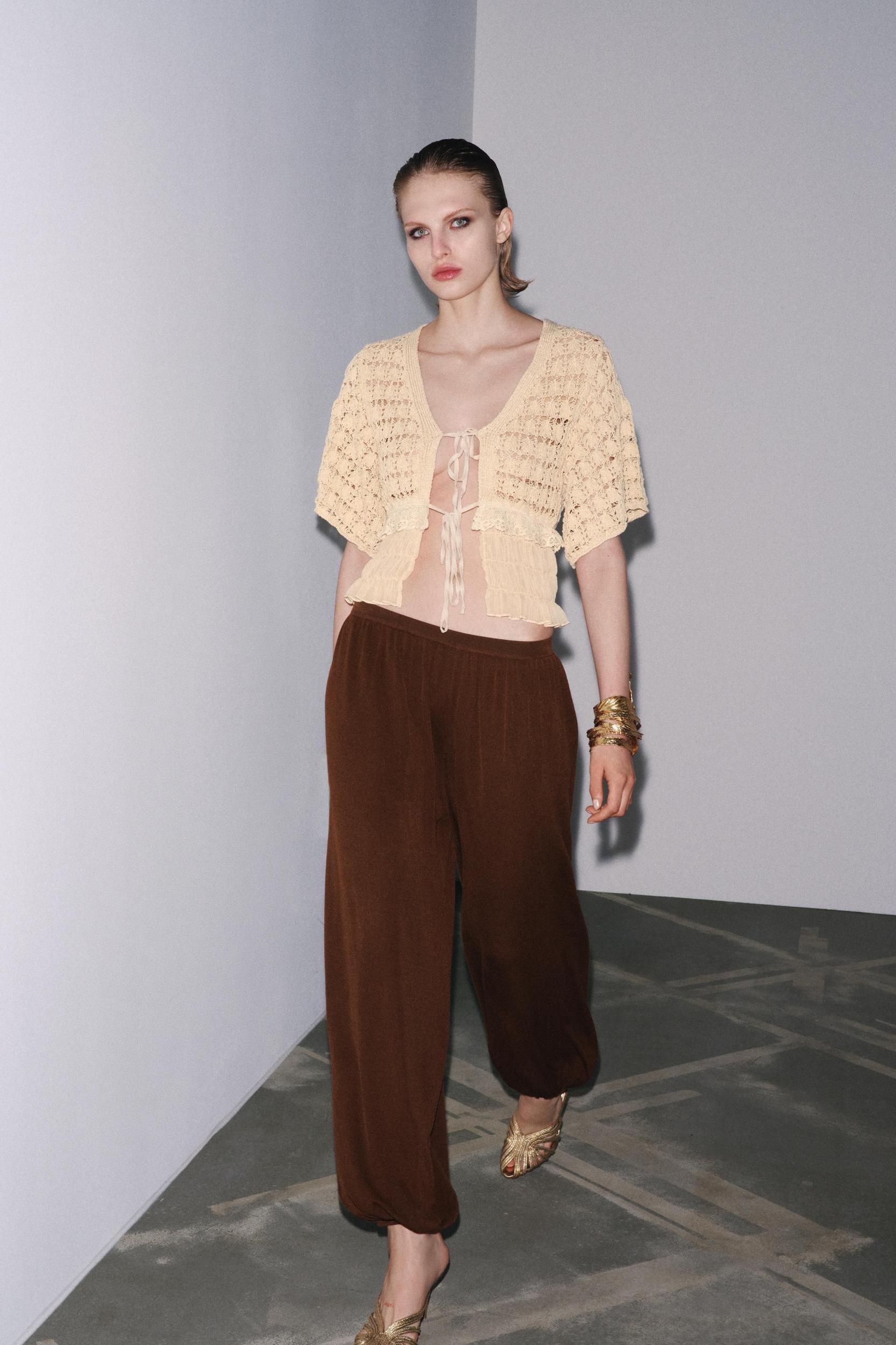 COMBINATION KNIT CARDIGAN Product Image