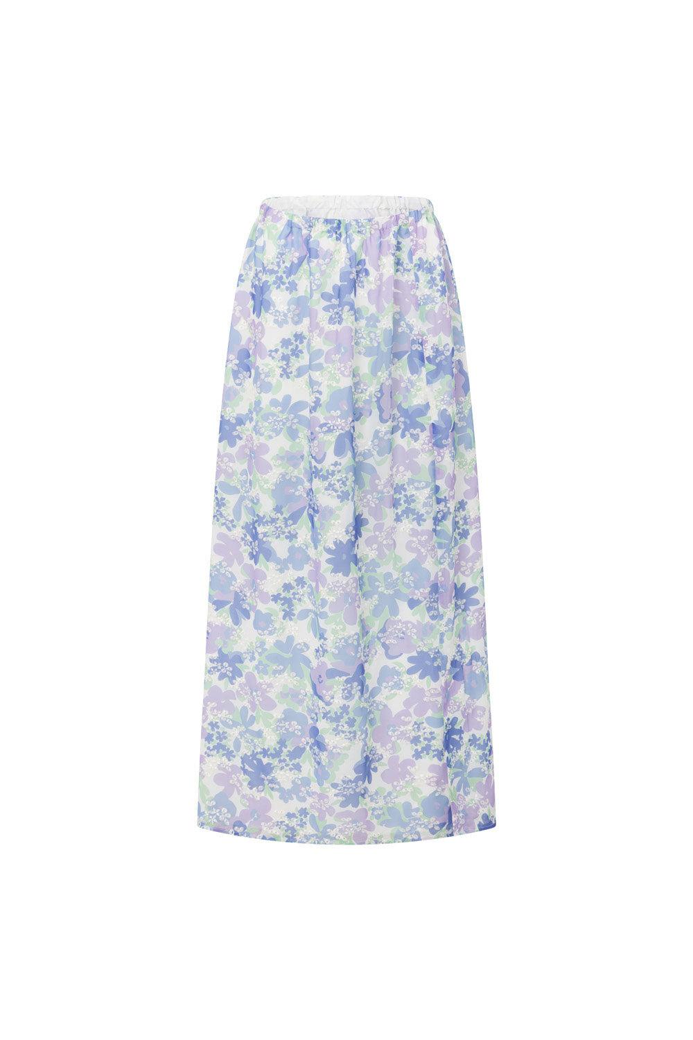 Venesa Skirt - Juniper Floral Product Image