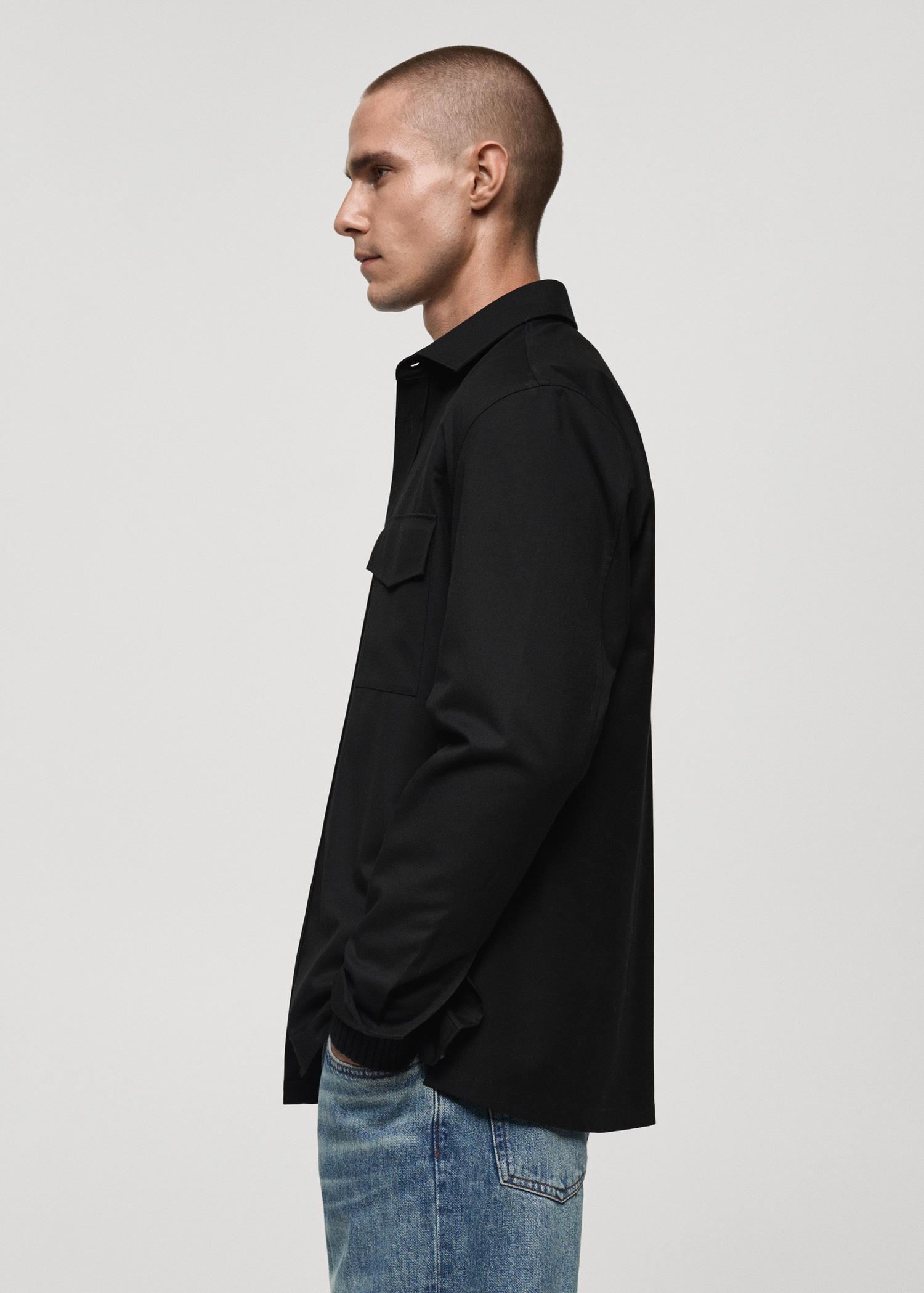 Regular fit pockets overshirt - Men | MANGO USA Product Image
