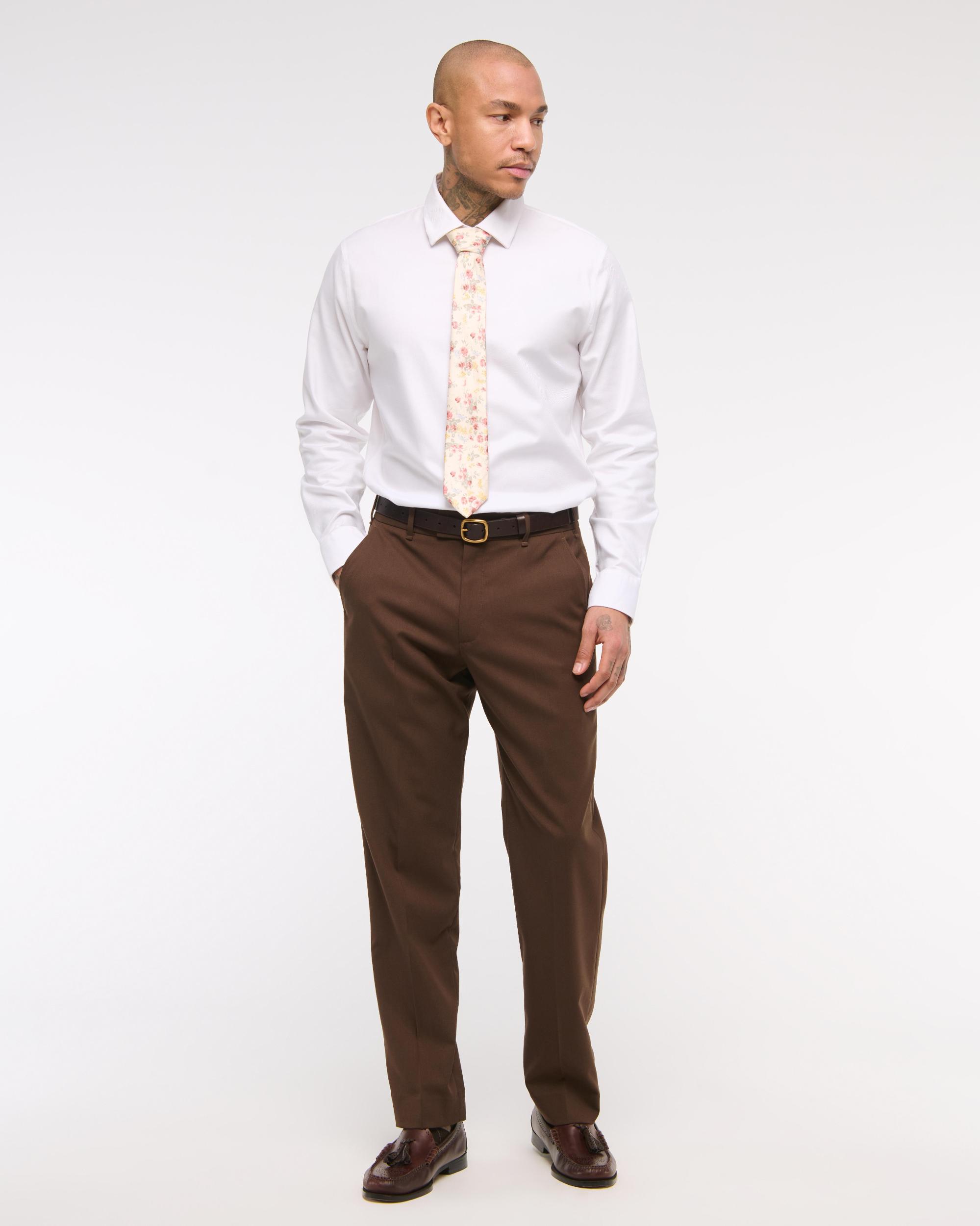 The A&F Collins Slim Suiting Shirt Product Image