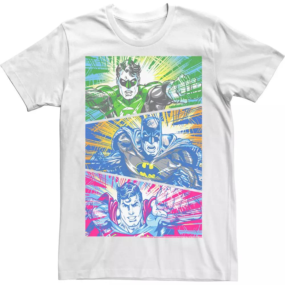 Men's Justice League Triple Team Boxed Up Tee,  Product Image