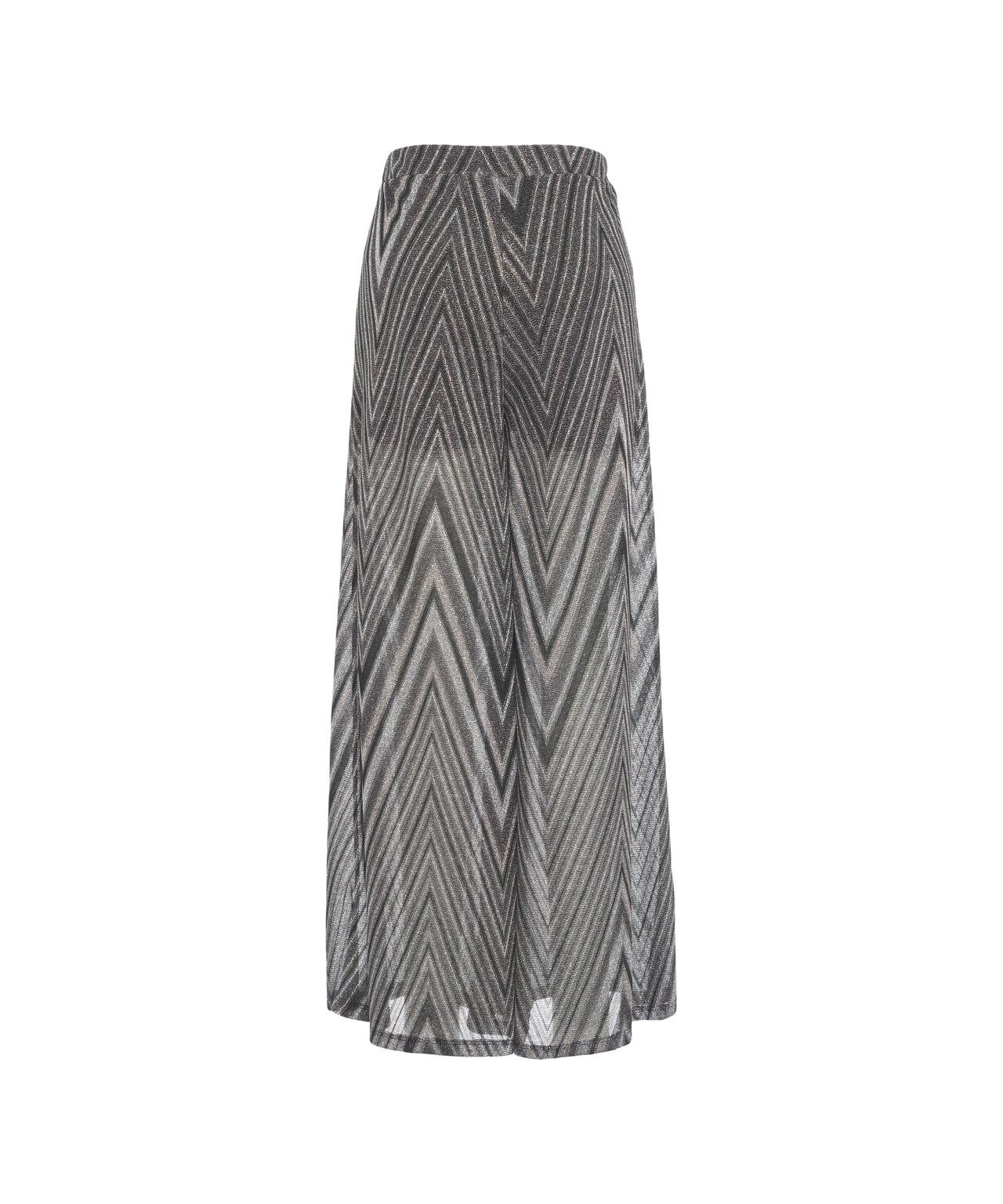 Wide leg pats in lurex Product Image