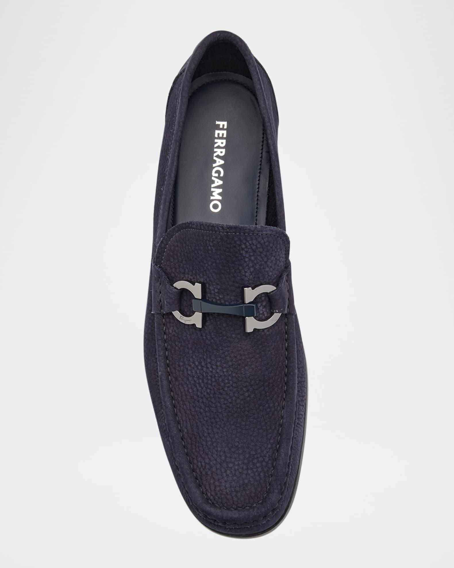 Men's Grandioso Leather Gancini-Bit Loafers Product Image