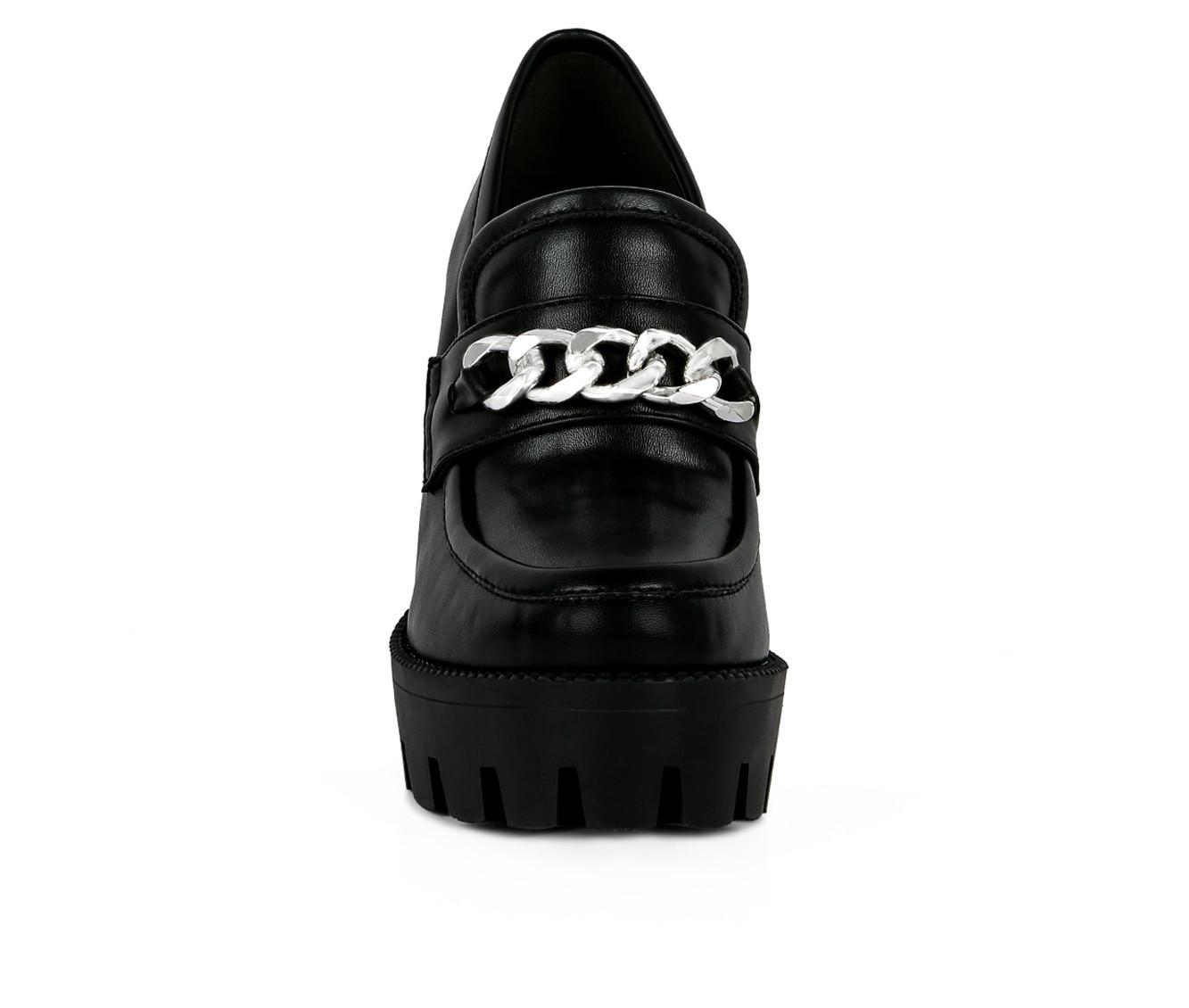 Women's London Rag Y2K High Platform Heeled Loafers Product Image