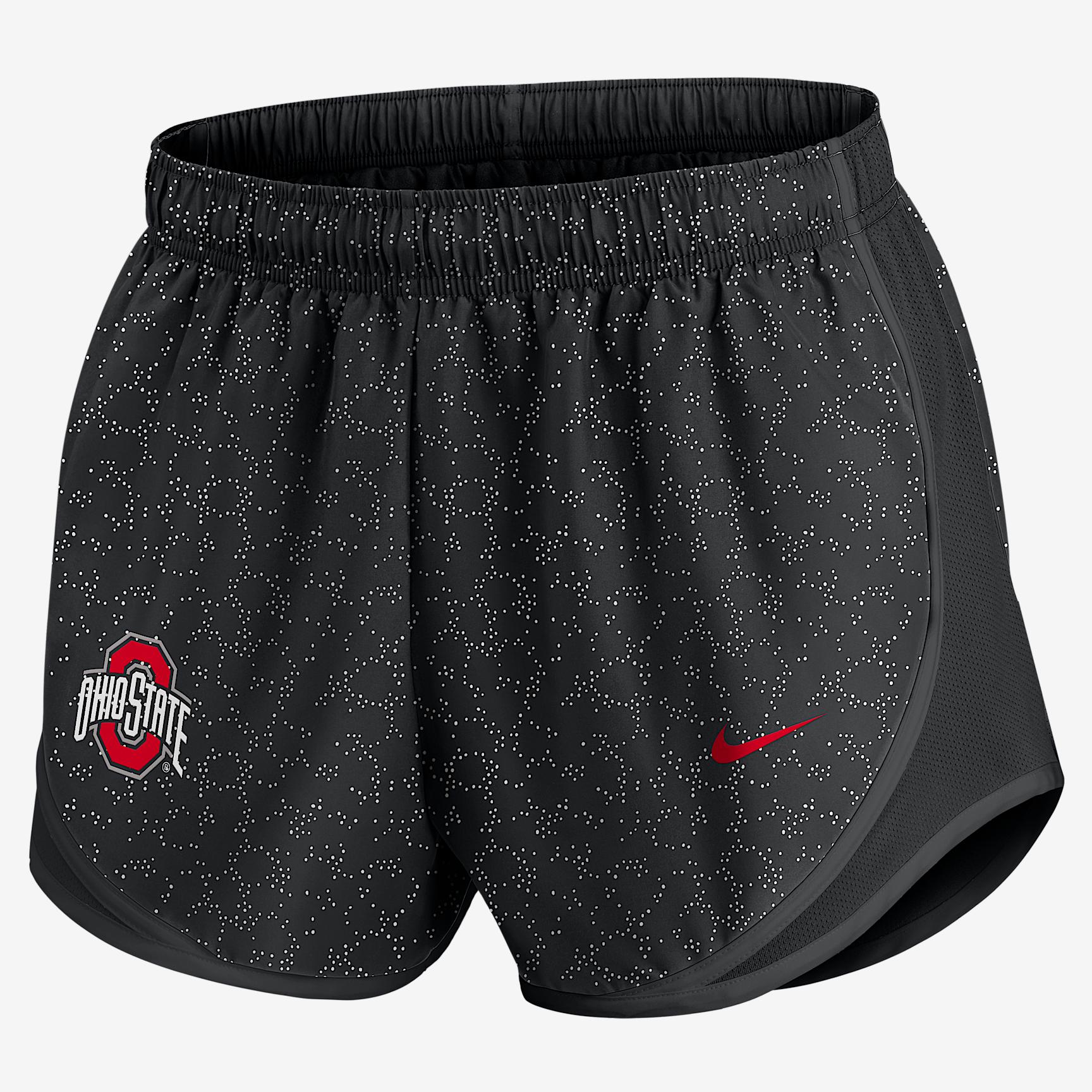 Ohio State Pattern Tempo Nike Womens College Dri-FIT Shorts | 026500AOH-6N7 Product Image