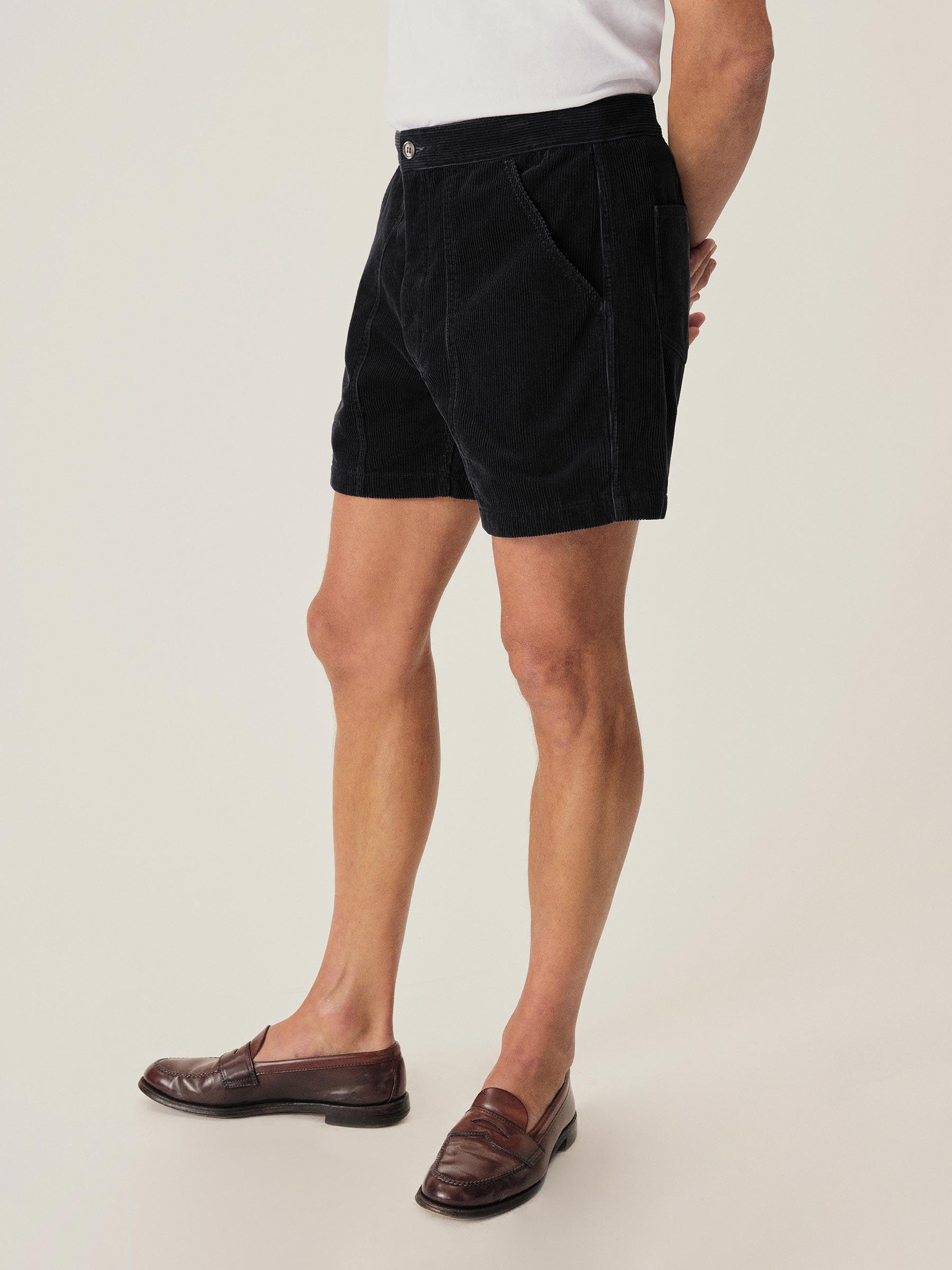Dark Navy Cord Beach Cruiser Short Product Image