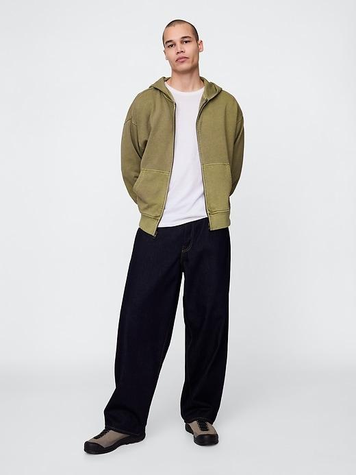 Heavyweight Oversized Zip Hoodie Product Image