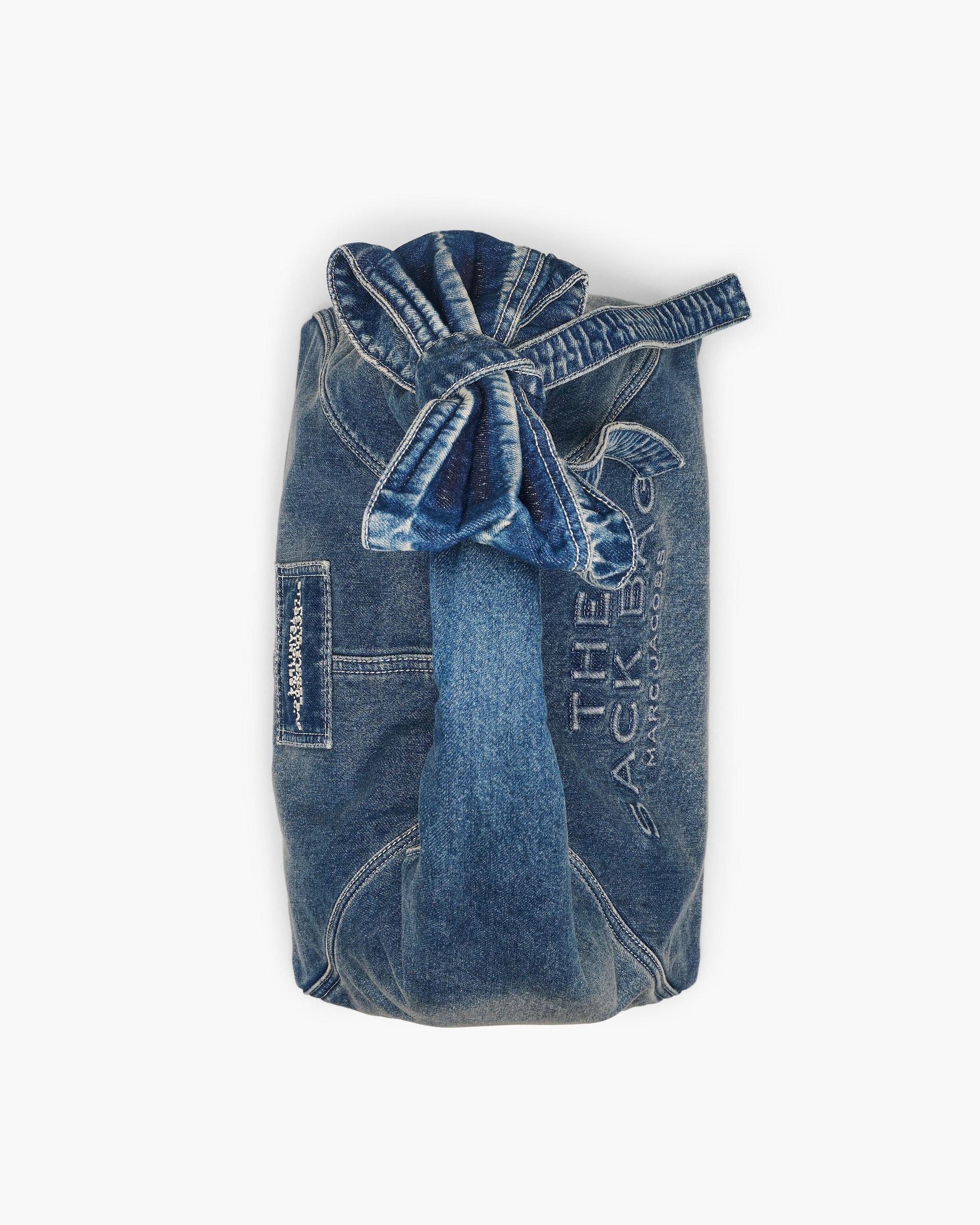 The Bow Denim Sack Bag Product Image