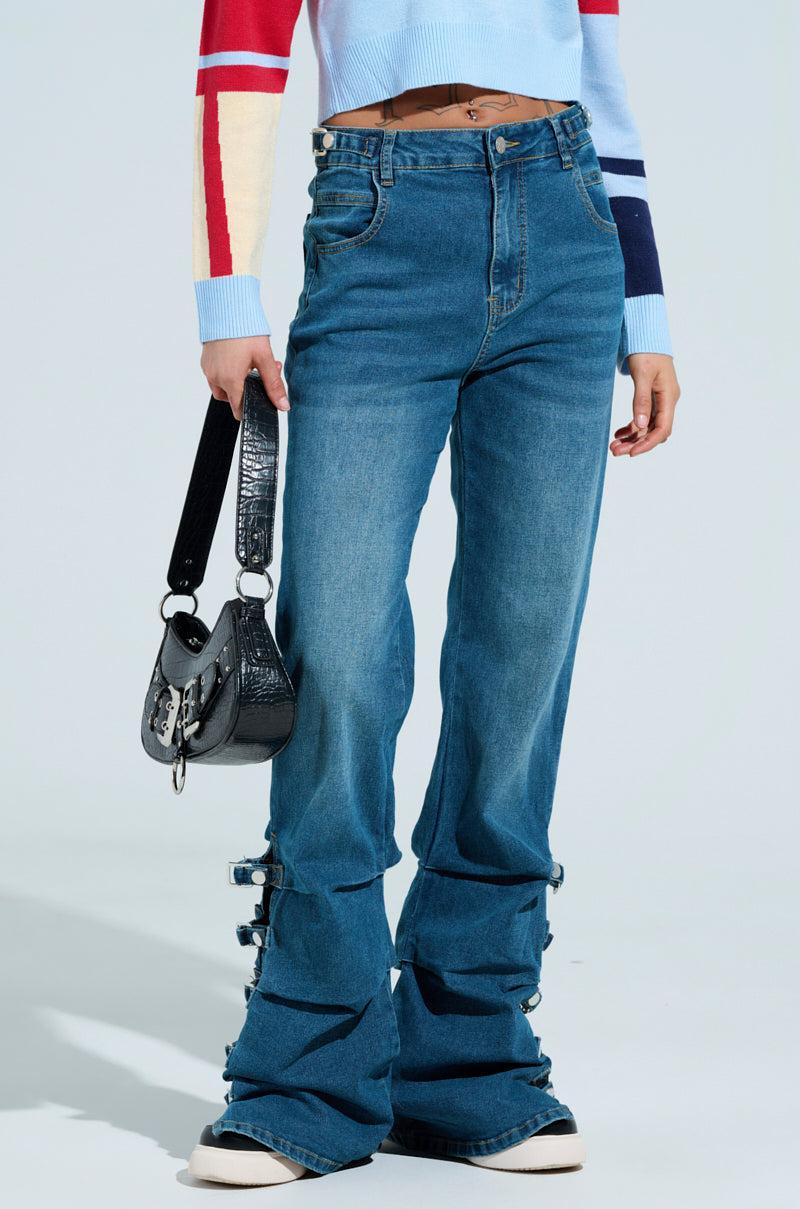 SABINE BUCKLE DETAIL JEANS Product Image