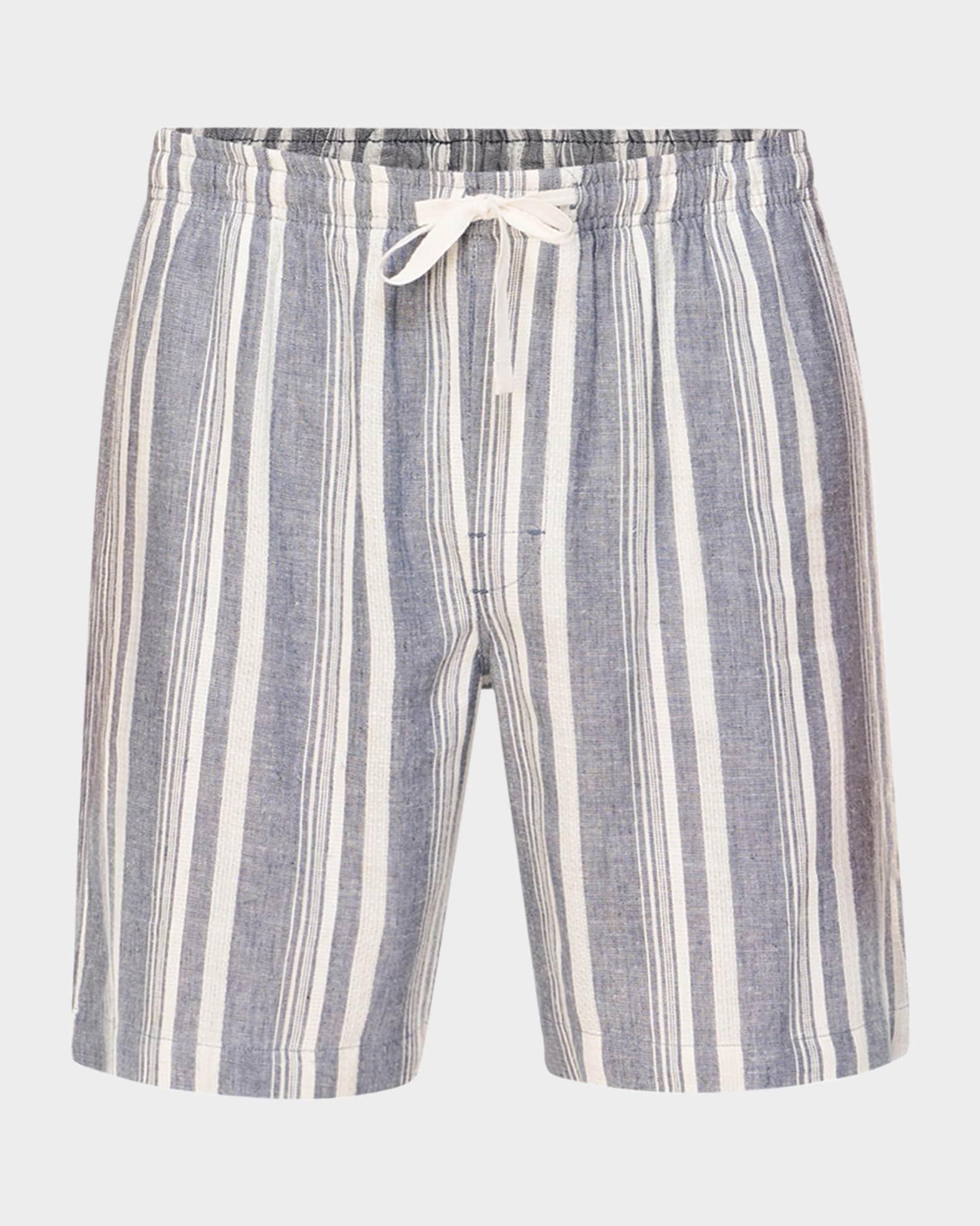 Men's Summer Woven Stripe Lounge Shorts Product Image