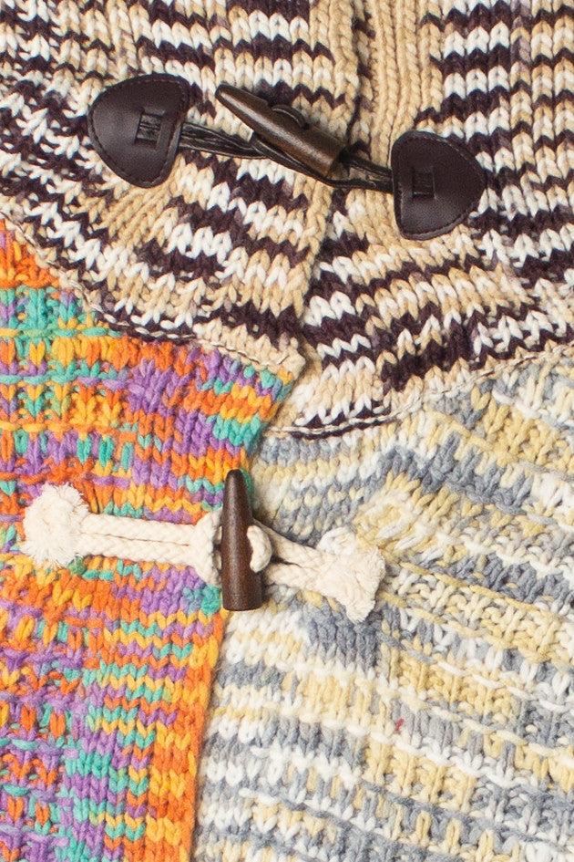 Multi Knit Space Dye Toggle Cardigan Product Image