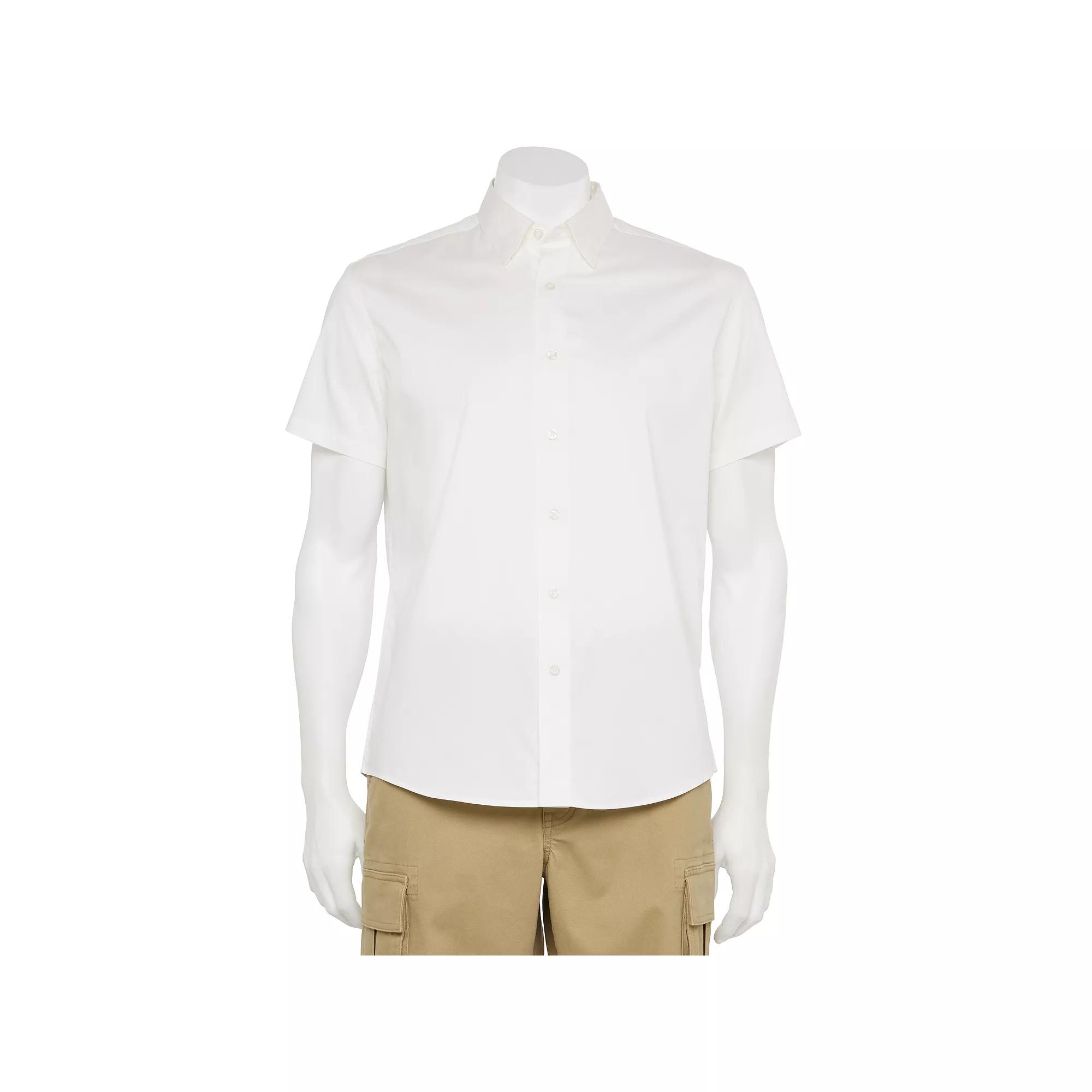 Men's Adaptive Sonoma Goods For Life® Easy Dressing Short Sleeve Performance Shirt,  Product Image