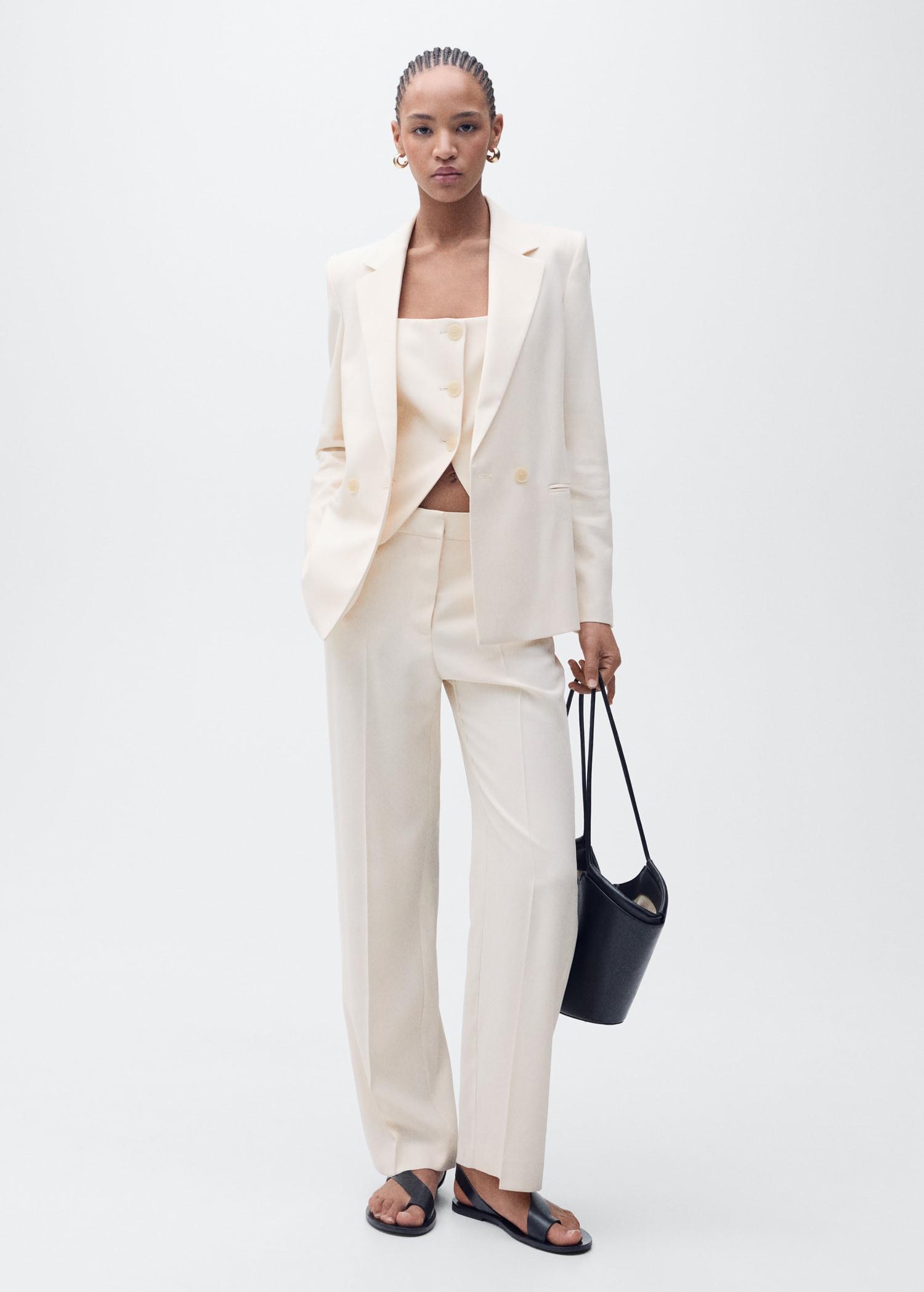 Straight suit trousers - Women | MANGO USA Product Image