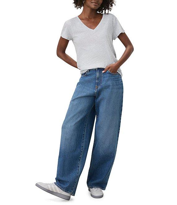 Splendid Kate V-Neck Short Sleeve Tee Shirt Product Image