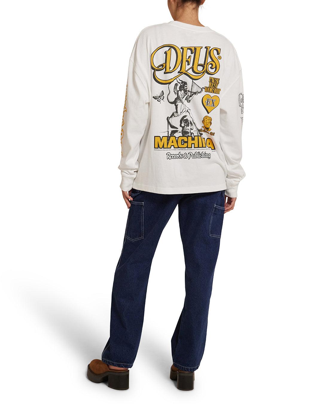 Divine Spark Long Sleeve Tee - Vintage White Product Image