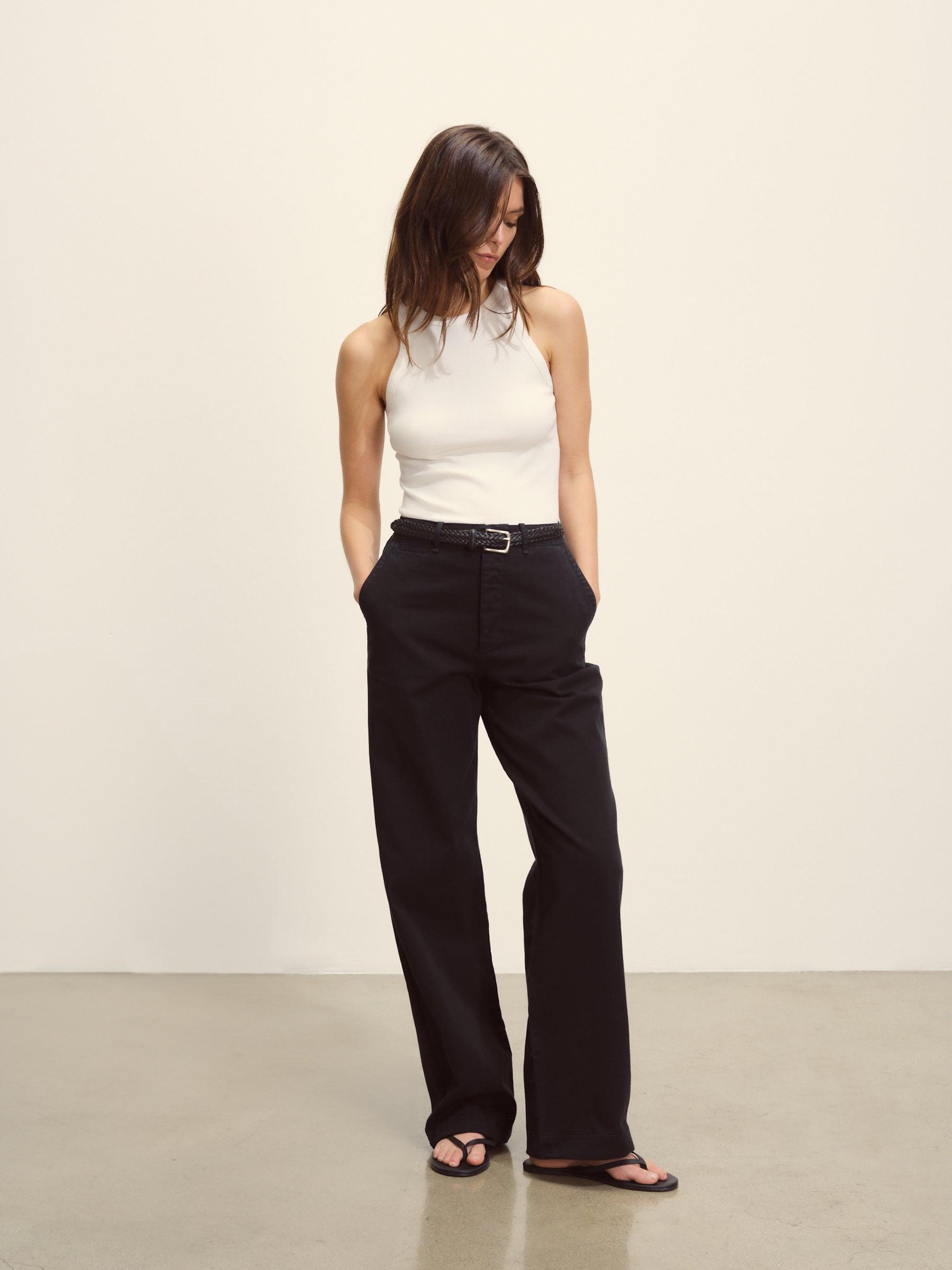 White Surplus Rib Tank Product Image