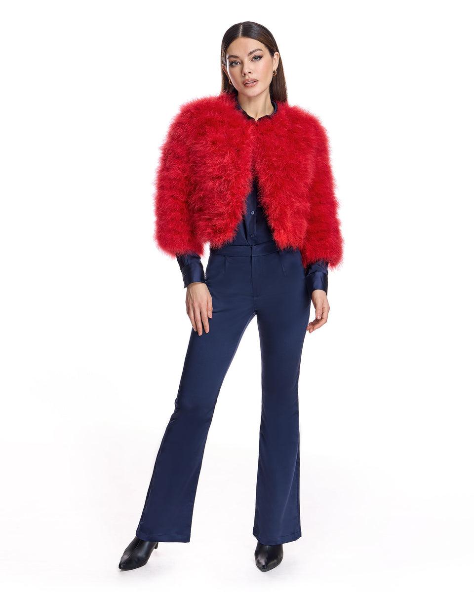 Collarless Feather Bolero Product Image