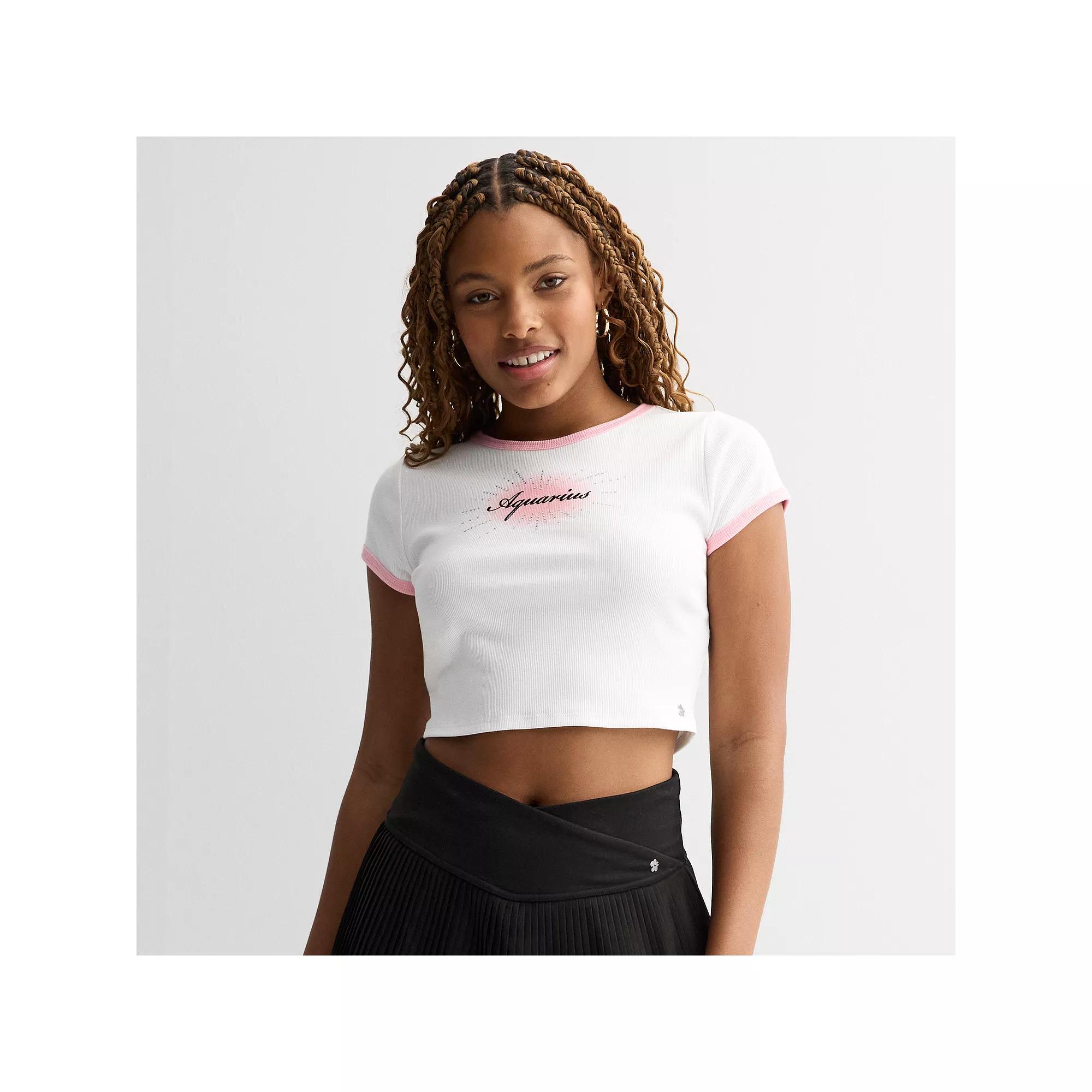 Women's Limited Too Zodiac Sign Baby Tee, Infant Girl's,  Product Image