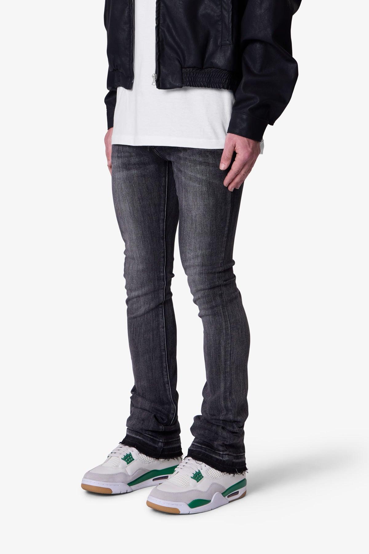 X514 Skinny Stacked Denim - Washed Black Product Image