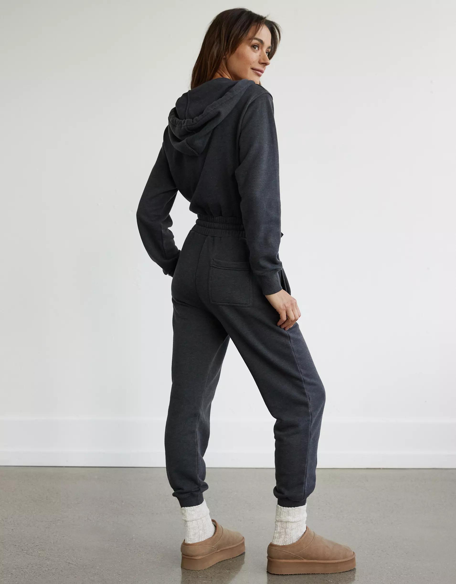 AE Fleece Hoodie Jumpsuit Product Image