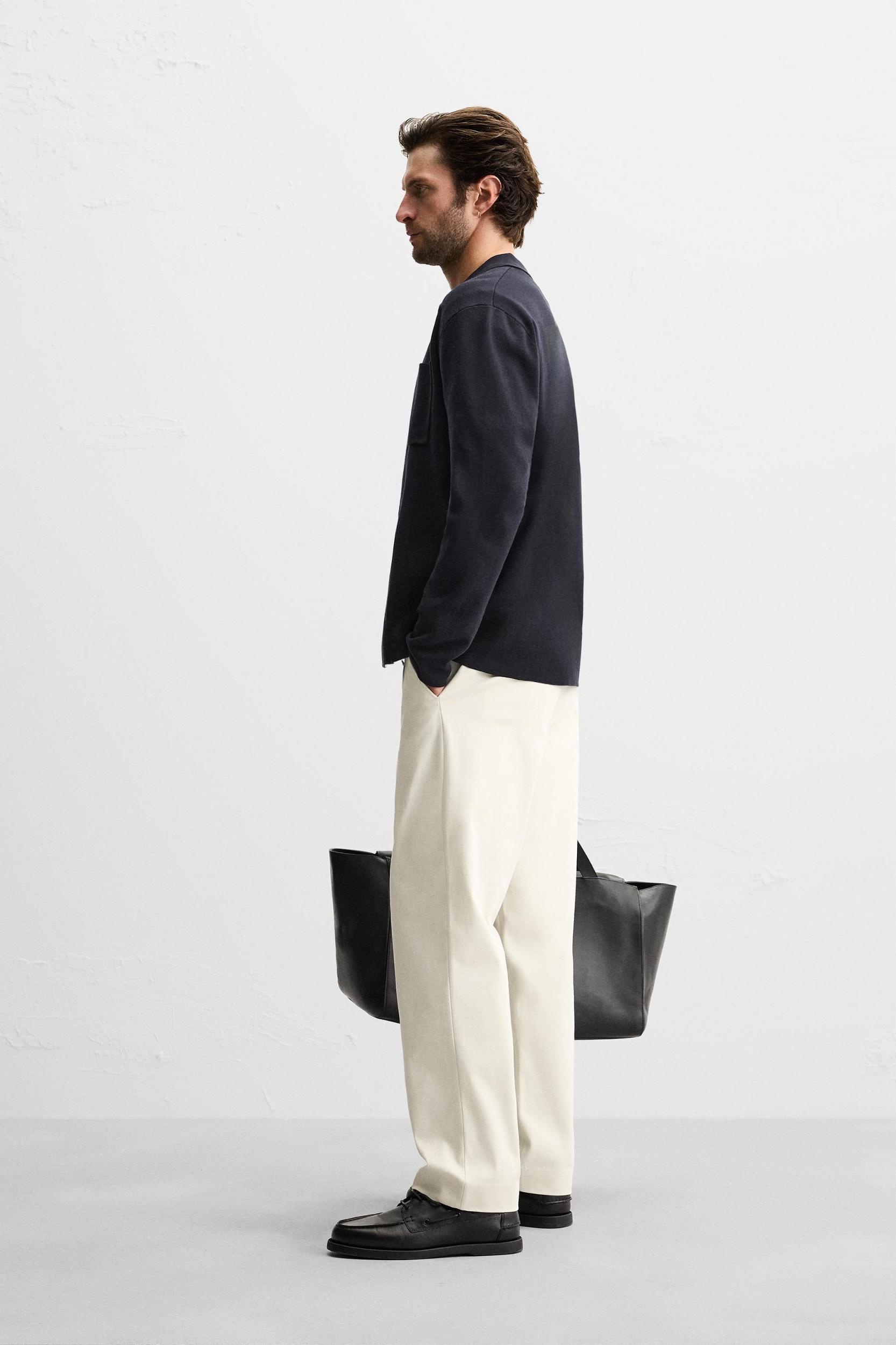 POCKETED COTTON CARDIGAN Product Image